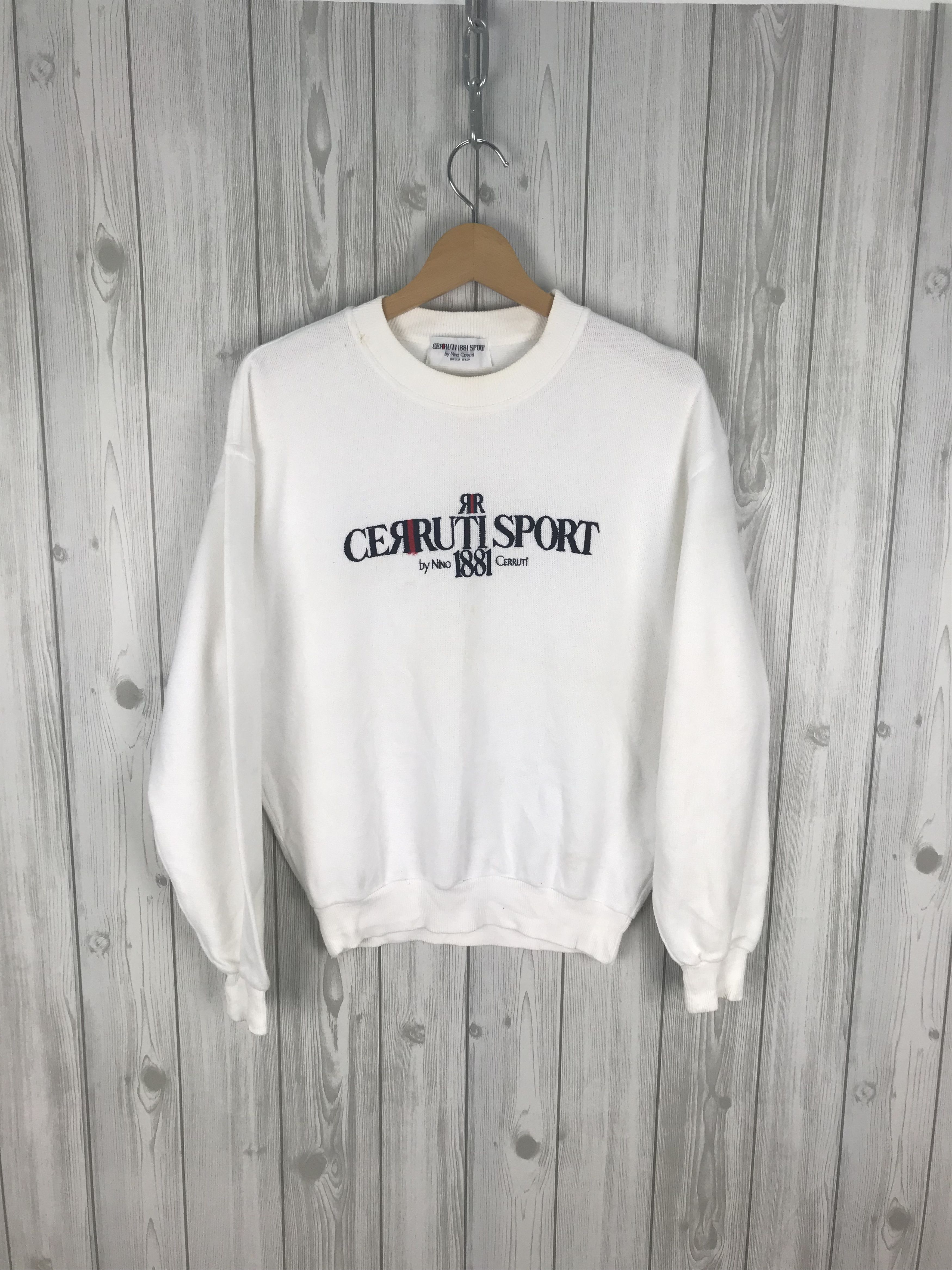 Cerruti 1881 Vintage CERRUTI 1881 SPORT Embroidered Sweatshirt Size US S / EU 44-46 / 1 - 1 Thumbnail