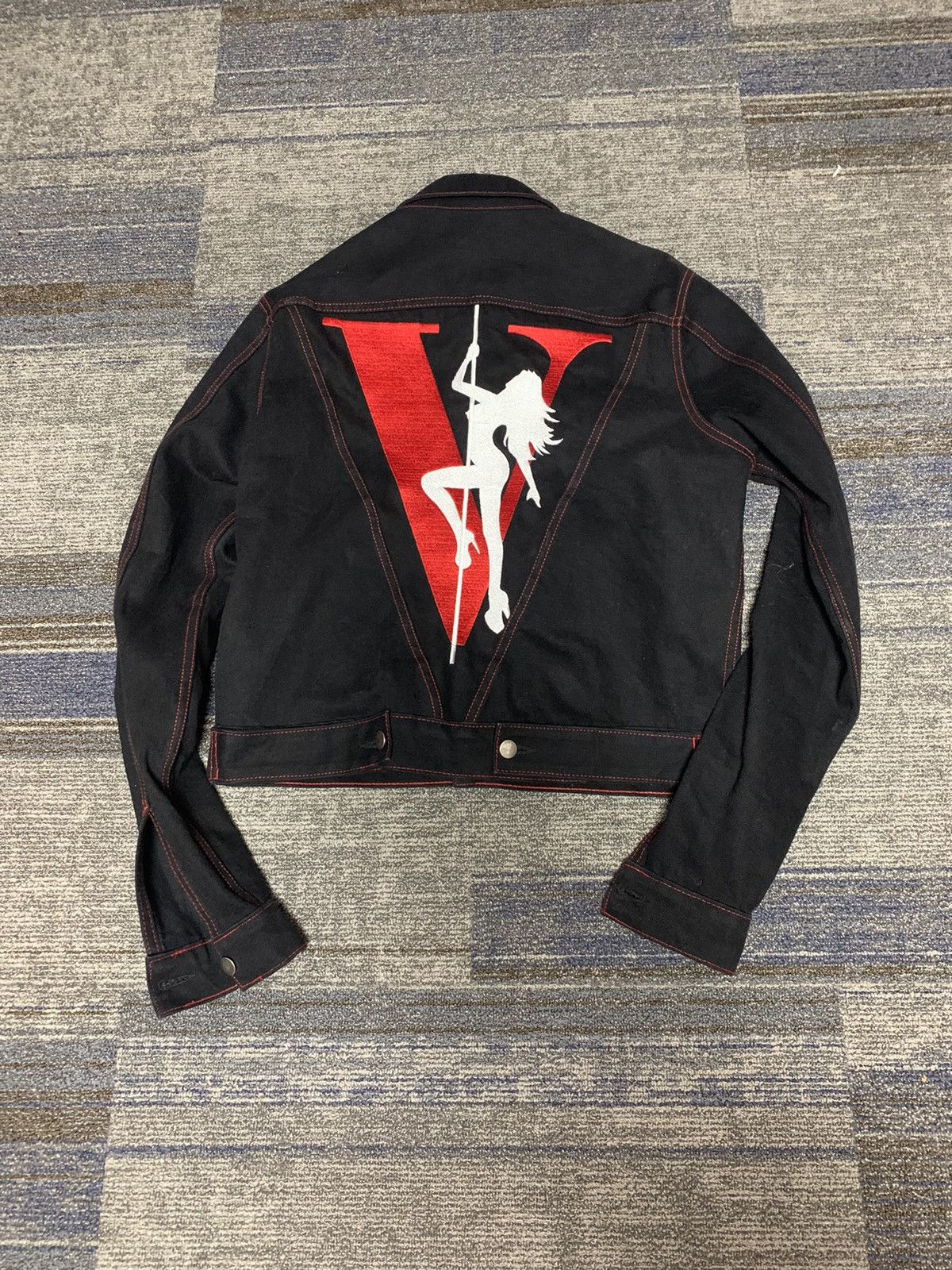 Vlone Vlone Stripper Denim Jean Jacket LA EXCLUSIVE RARE Size S Grailed
