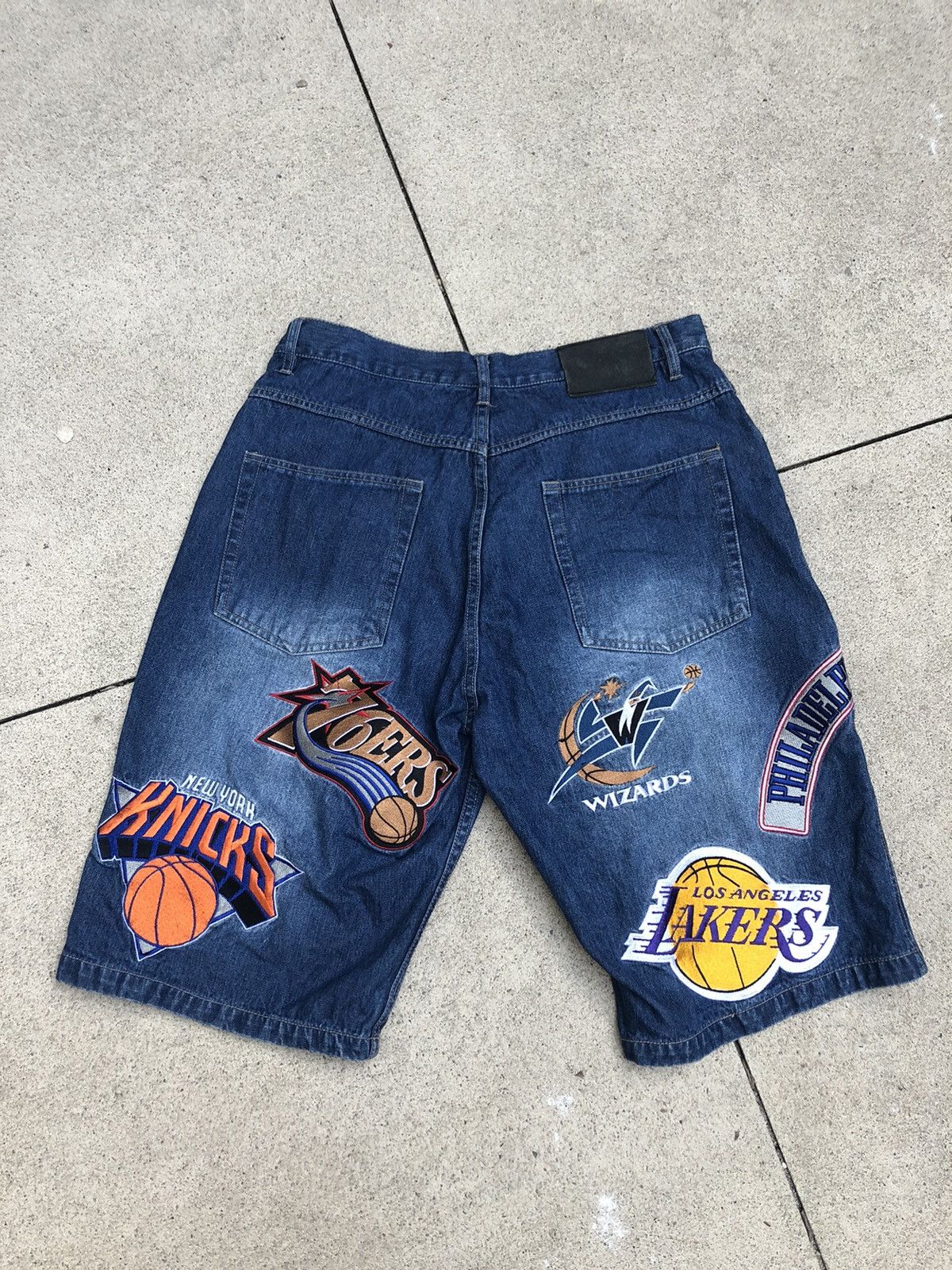 Jean VTG Unk NBA Denim Shorts Size US 32 / EU 48 - 2 Thumbnail