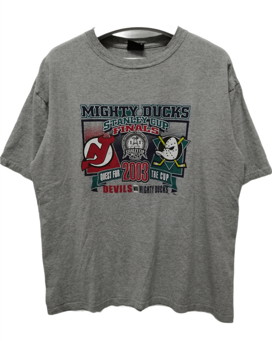 Vintage Vintage Y2K NHL Stanley Cup MIGHTY DUCKS vs DEVILS Tee | Grailed