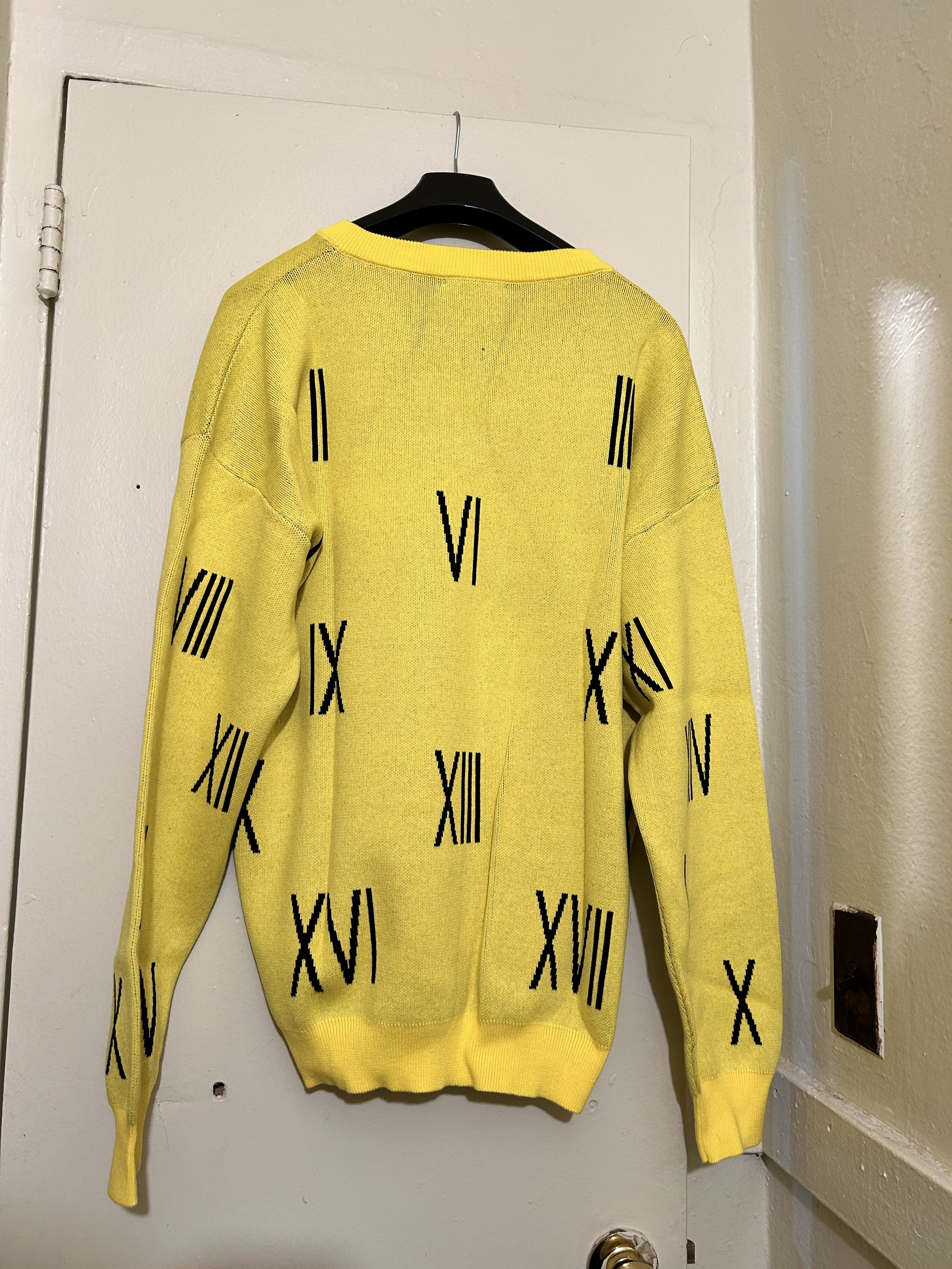 Gosha Rubchinskiy GOSHA RUBCHINSKIY roman Numerals letter V-neck sweater Size US L / EU 52-54 / 3 - 7 Thumbnail