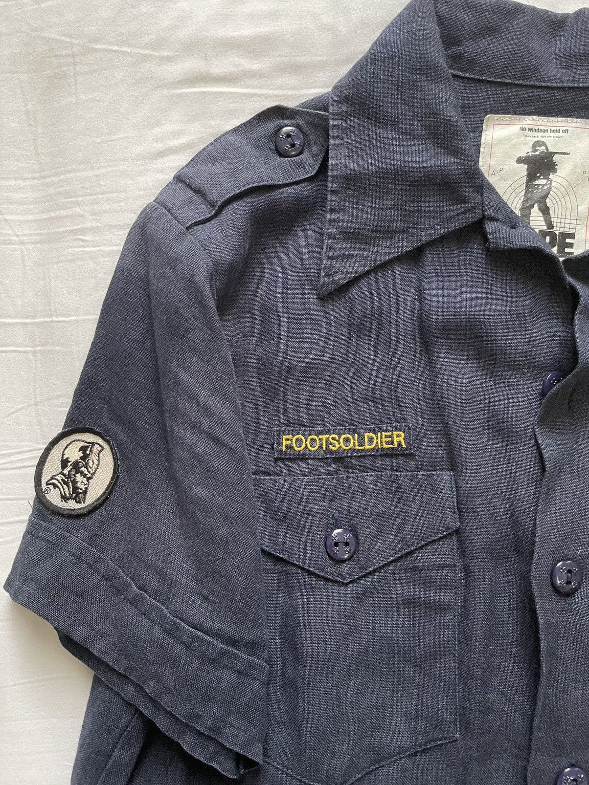 Bape BAPE Footsoldier Patchwork Scout Shirt Size US S / EU 44-46 / 1 - 5 Thumbnail