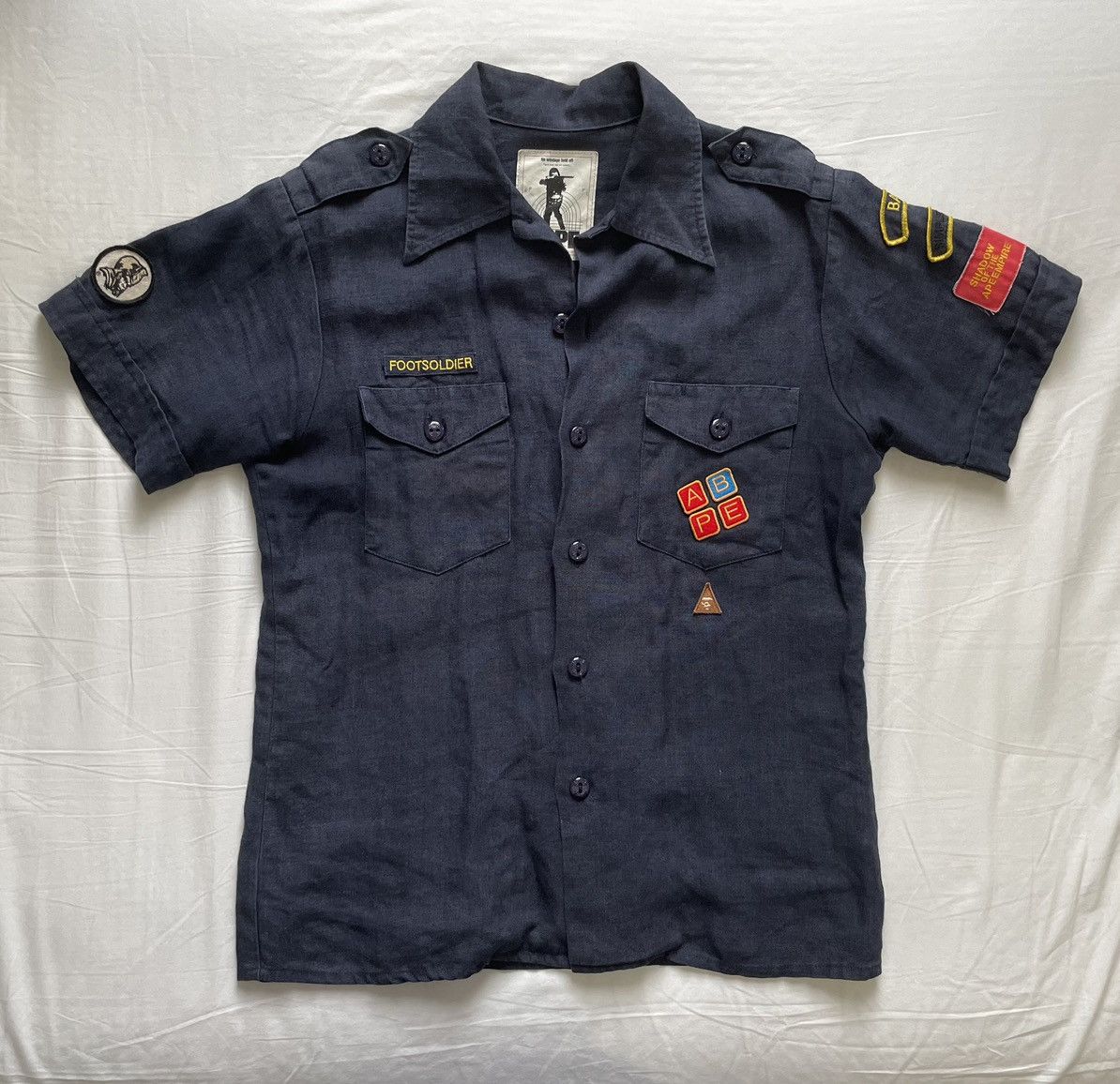 Bape BAPE Footsoldier Patchwork Scout Shirt Size US S / EU 44-46 / 1 - 1 Thumbnail