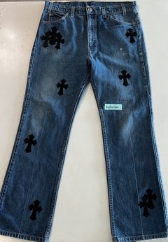 Chrome Hearts LEVI'S Denim Black and PINK Jeans (34)