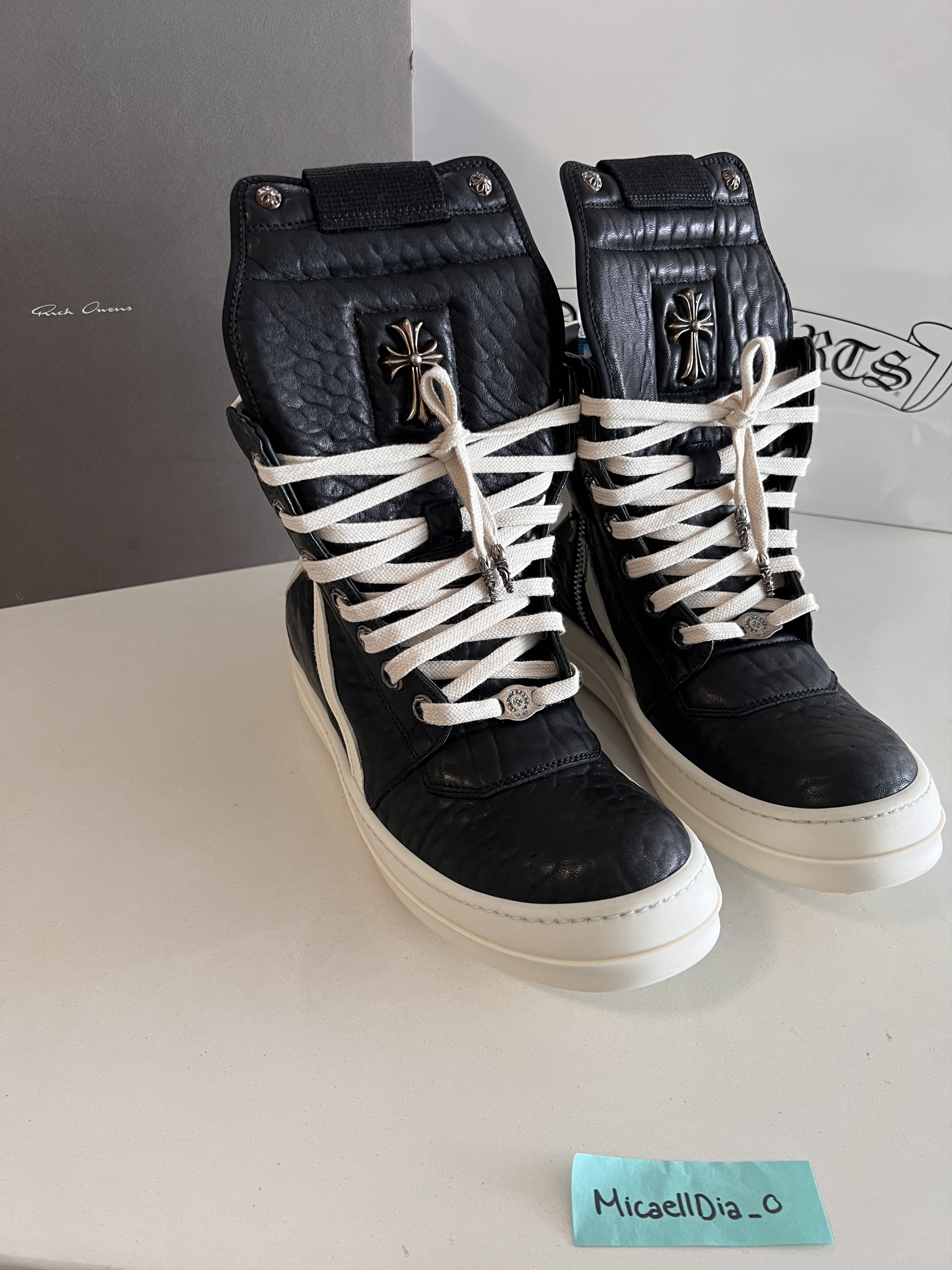 Rick owens chrome deals hearts shoes