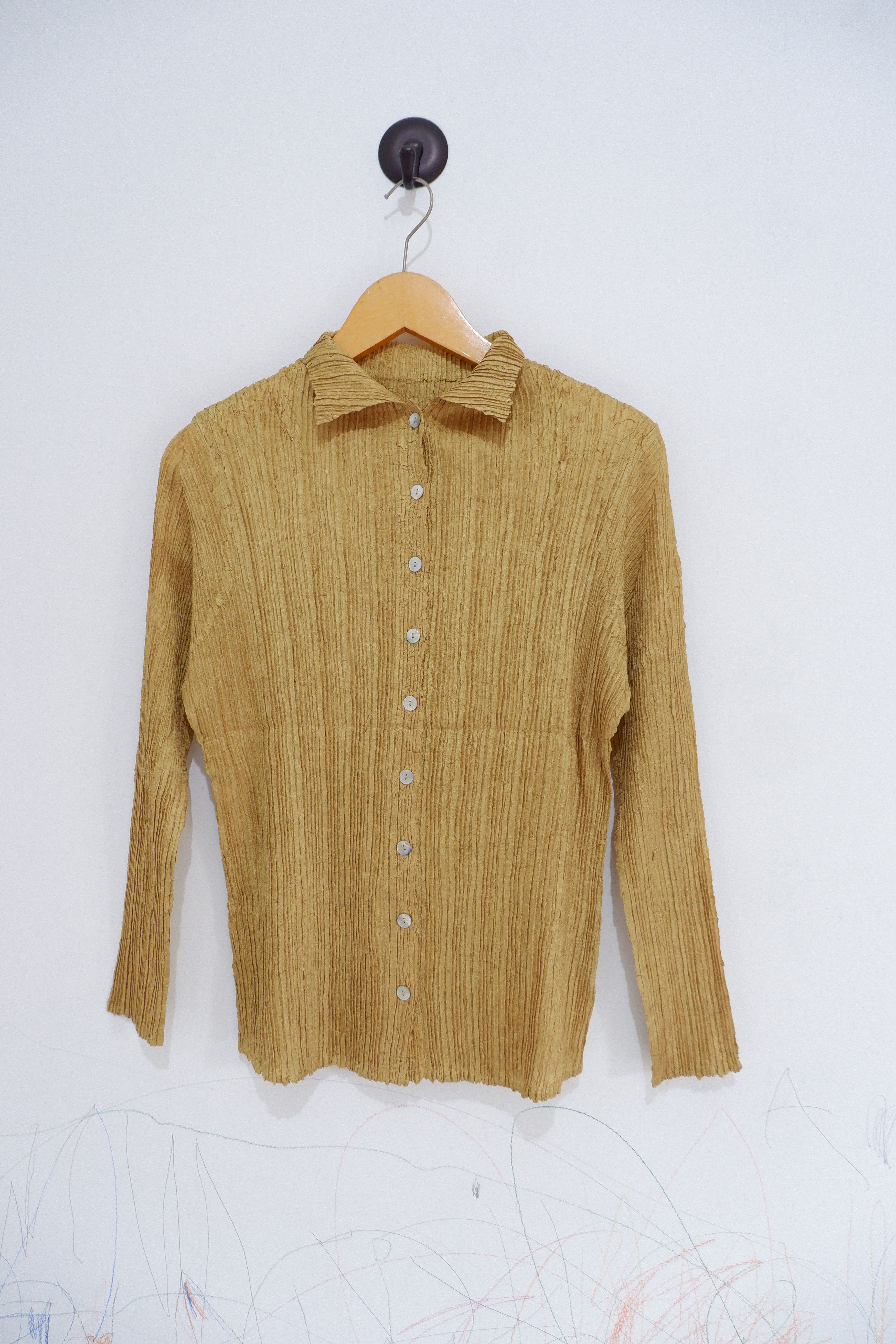 Issey Miyake Vtg Gahoe Gallery Pleats Issey Miyake Inspired Button ups Size M / US 6-8 / IT 42-44 - 1 Thumbnail