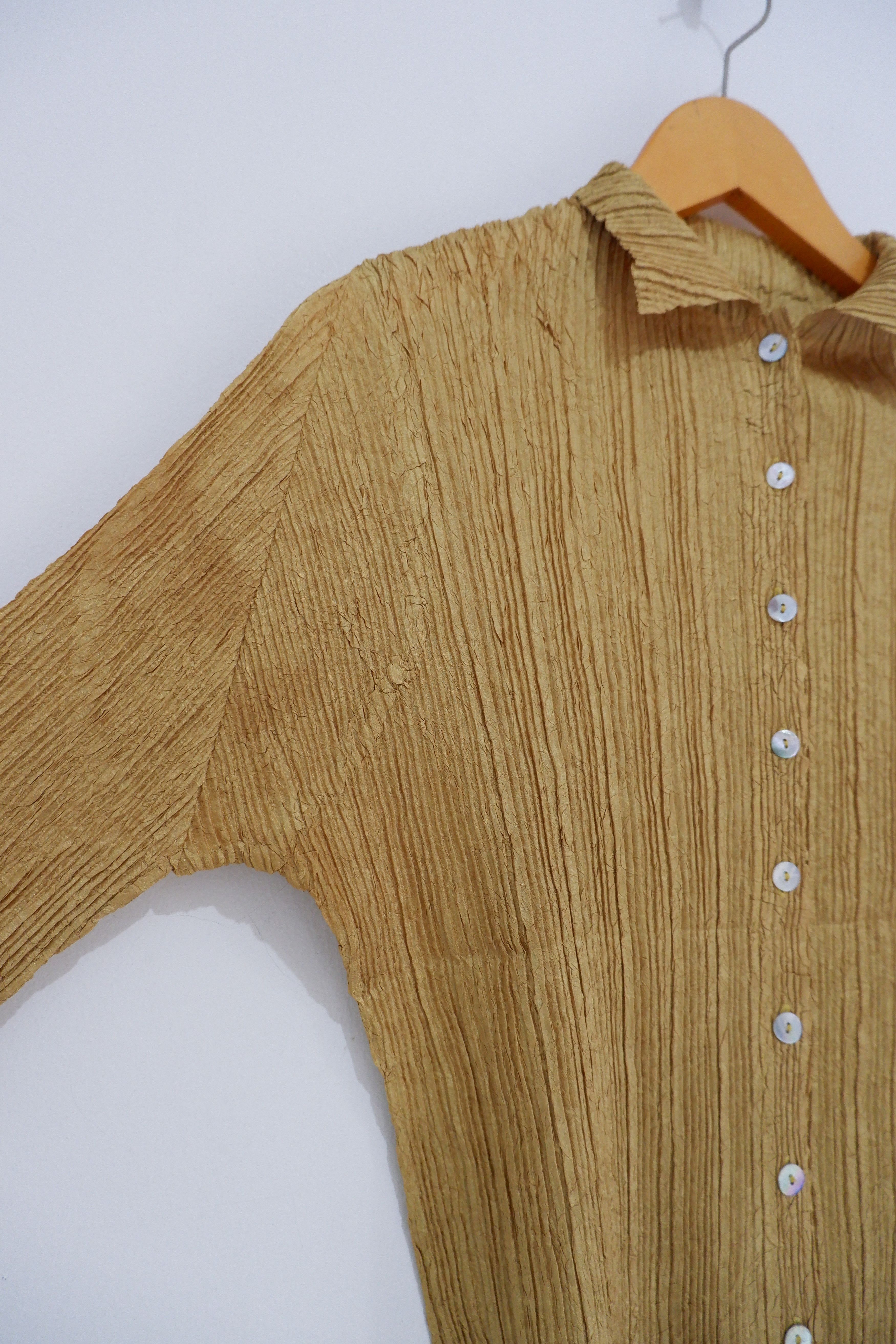Issey Miyake Vtg Gahoe Gallery Pleats Issey Miyake Inspired Button ups Size M / US 6-8 / IT 42-44 - 3 Thumbnail