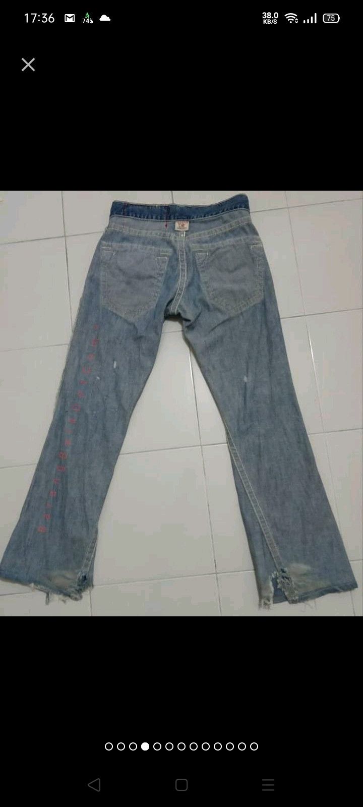 True Religion True Religion 'Joey Big T' Boot Cut Jeans Size 28" / US 6 / IT 42 - 7 Thumbnail