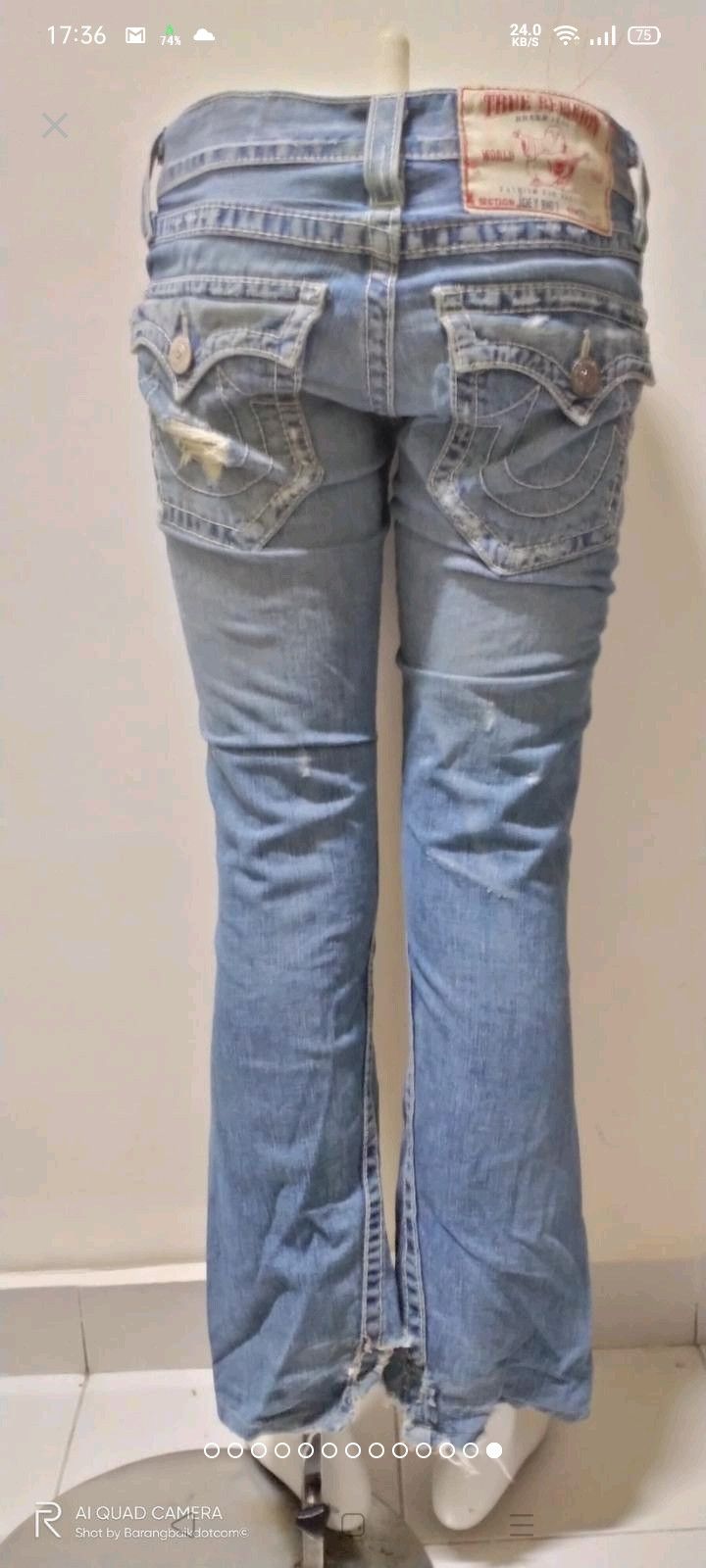 True Religion True Religion 'Joey Big T' Boot Cut Jeans Size 28" / US 6 / IT 42 - 3 Thumbnail
