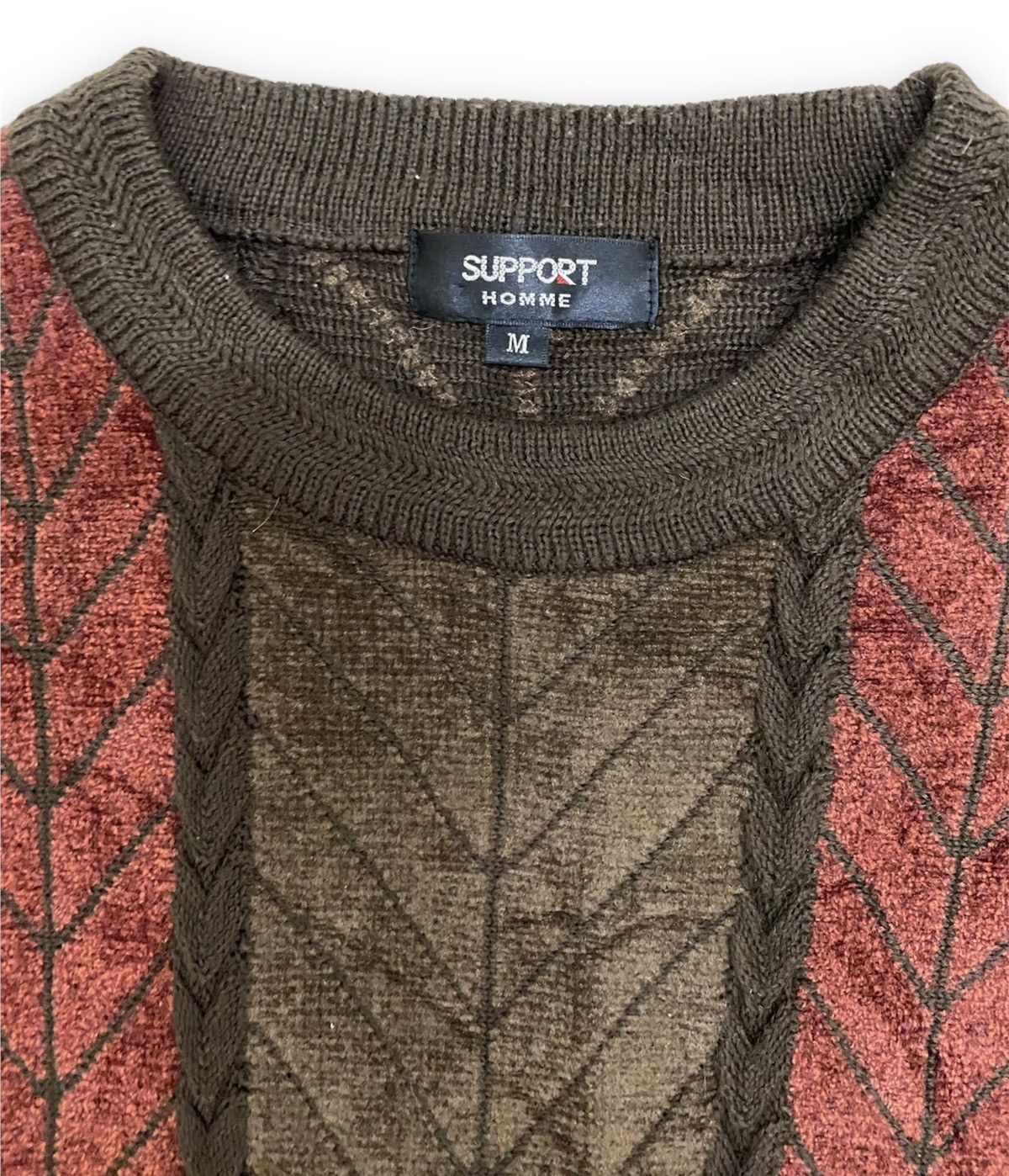 Aran Isles Knitwear × Japanese Brand Japanese Brand Support Homme Knitwear Sweater Size US M / EU 48-50 / 2 - 6 Thumbnail