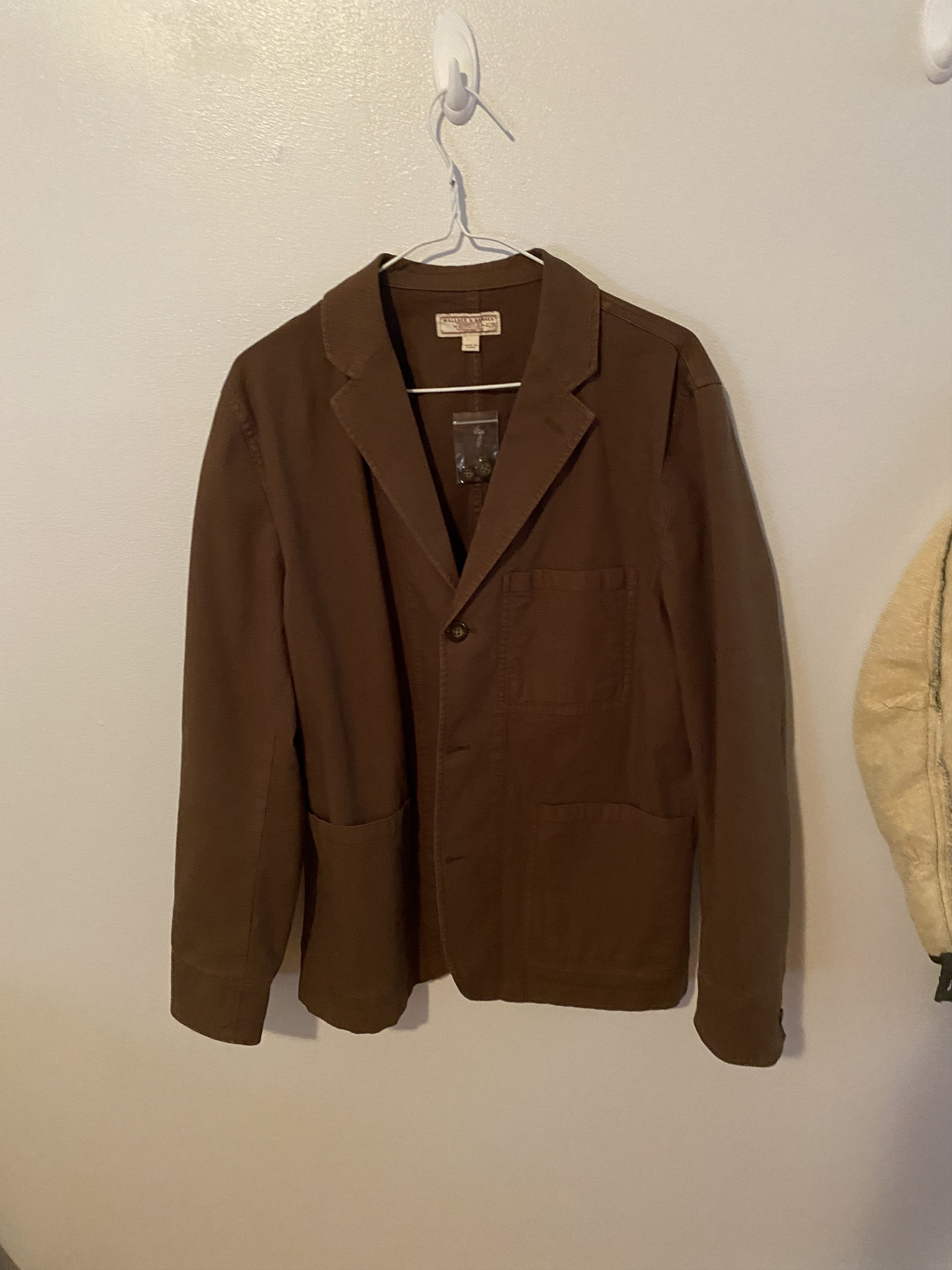 Wallace & Barnes Italian stretch cotton ripstop chore blazer