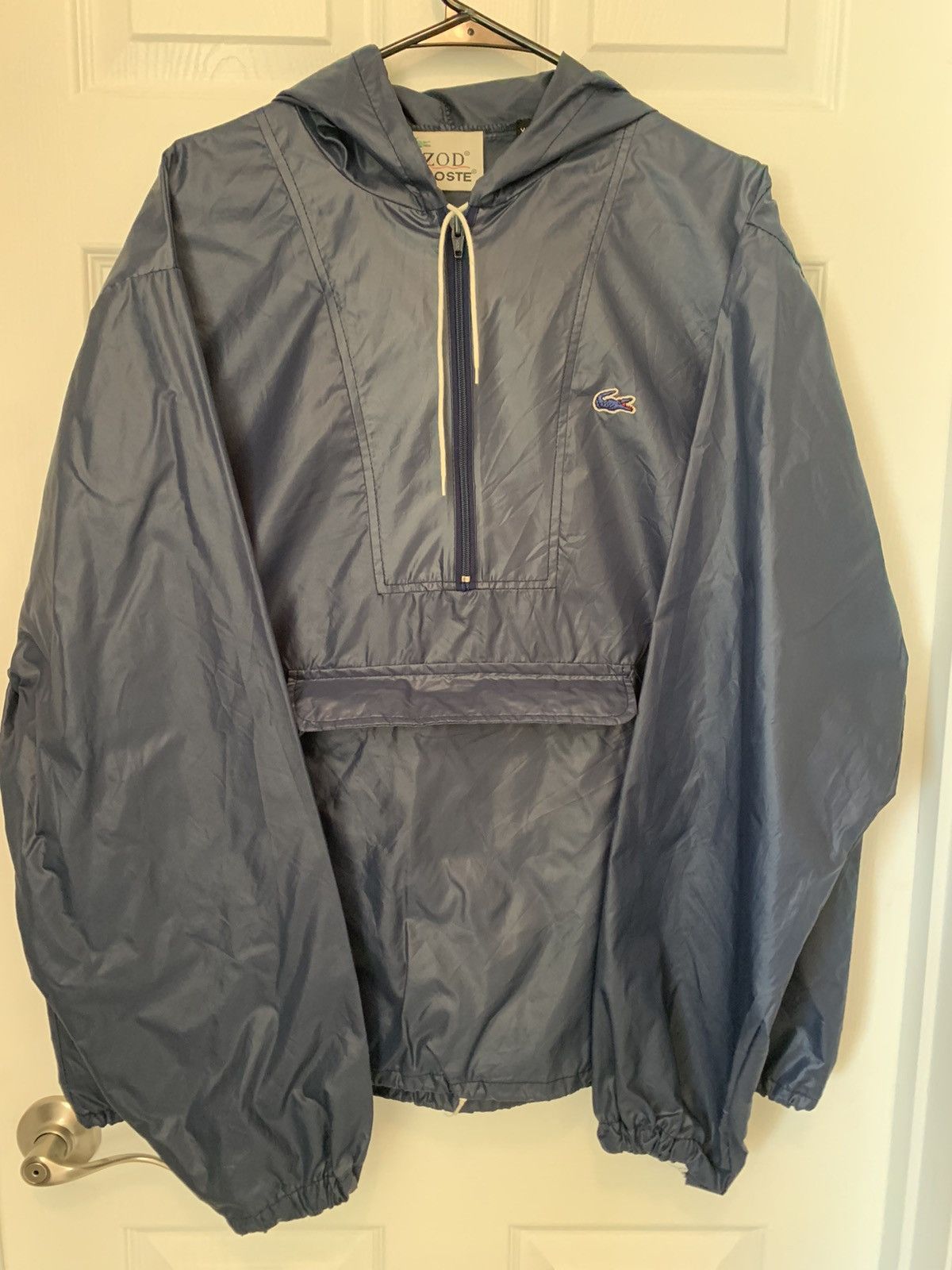 Vintage 80s Chemise Lacoste Navy Shell Joggers M