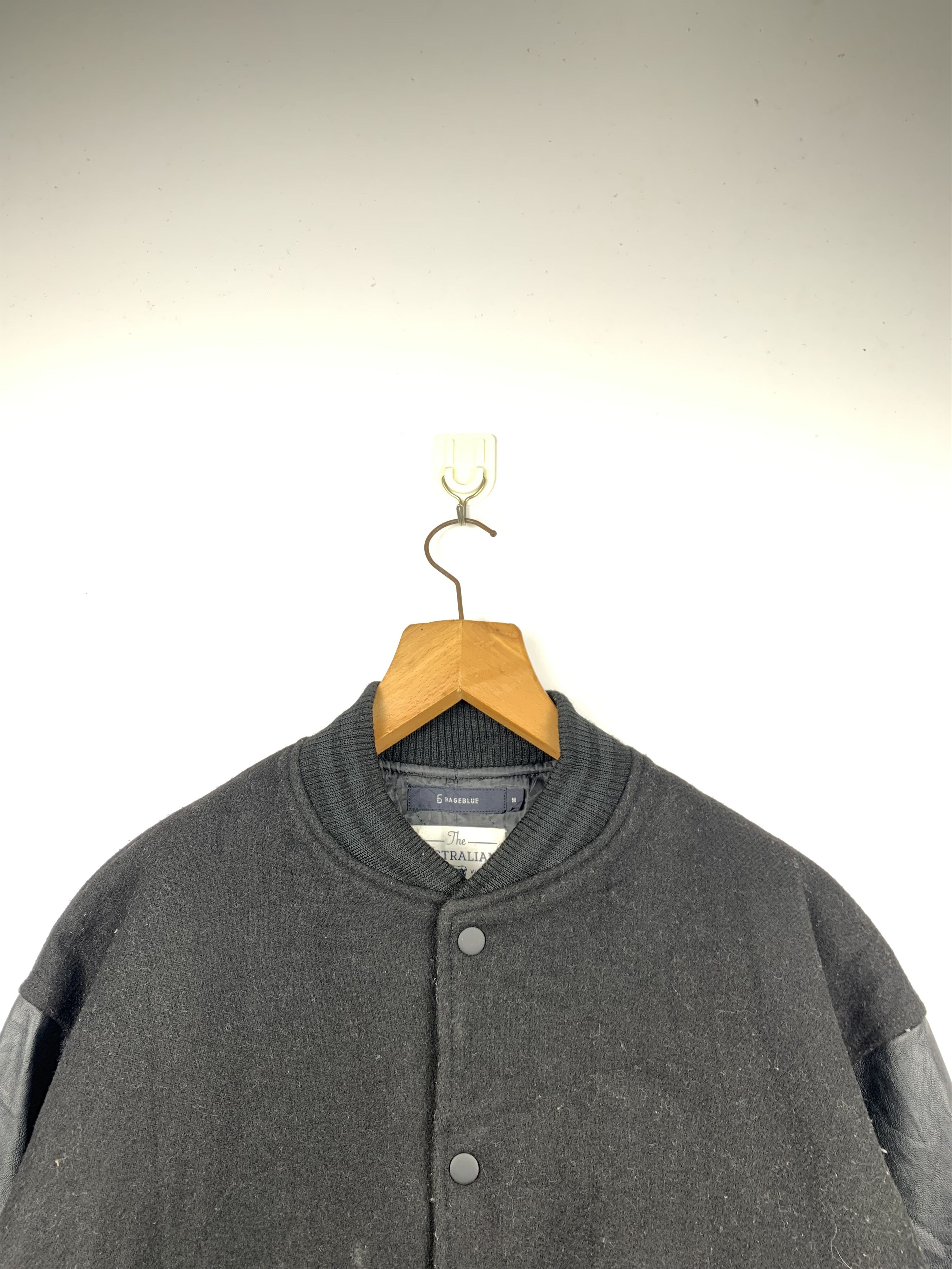 Vintage Japanese Brand Rageblue Sleeve Leather Varsity J1127 Size US M / EU 48-50 / 2 - 2 Thumbnail