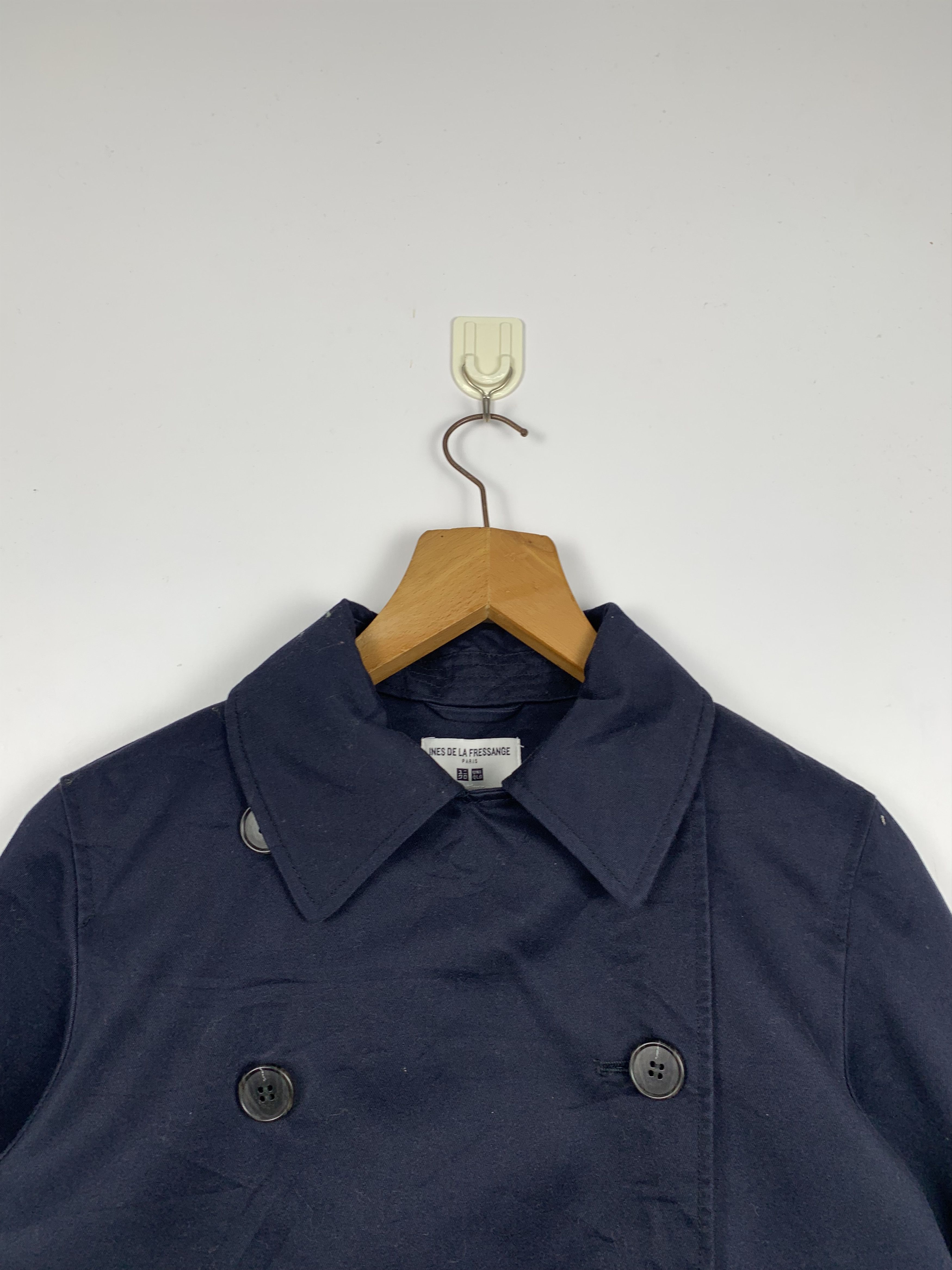 Designer Uniqlo X De La Fressange Doube Breasted Trench Jacket J1131 Size US L / EU 52-54 / 3 - 2 Thumbnail
