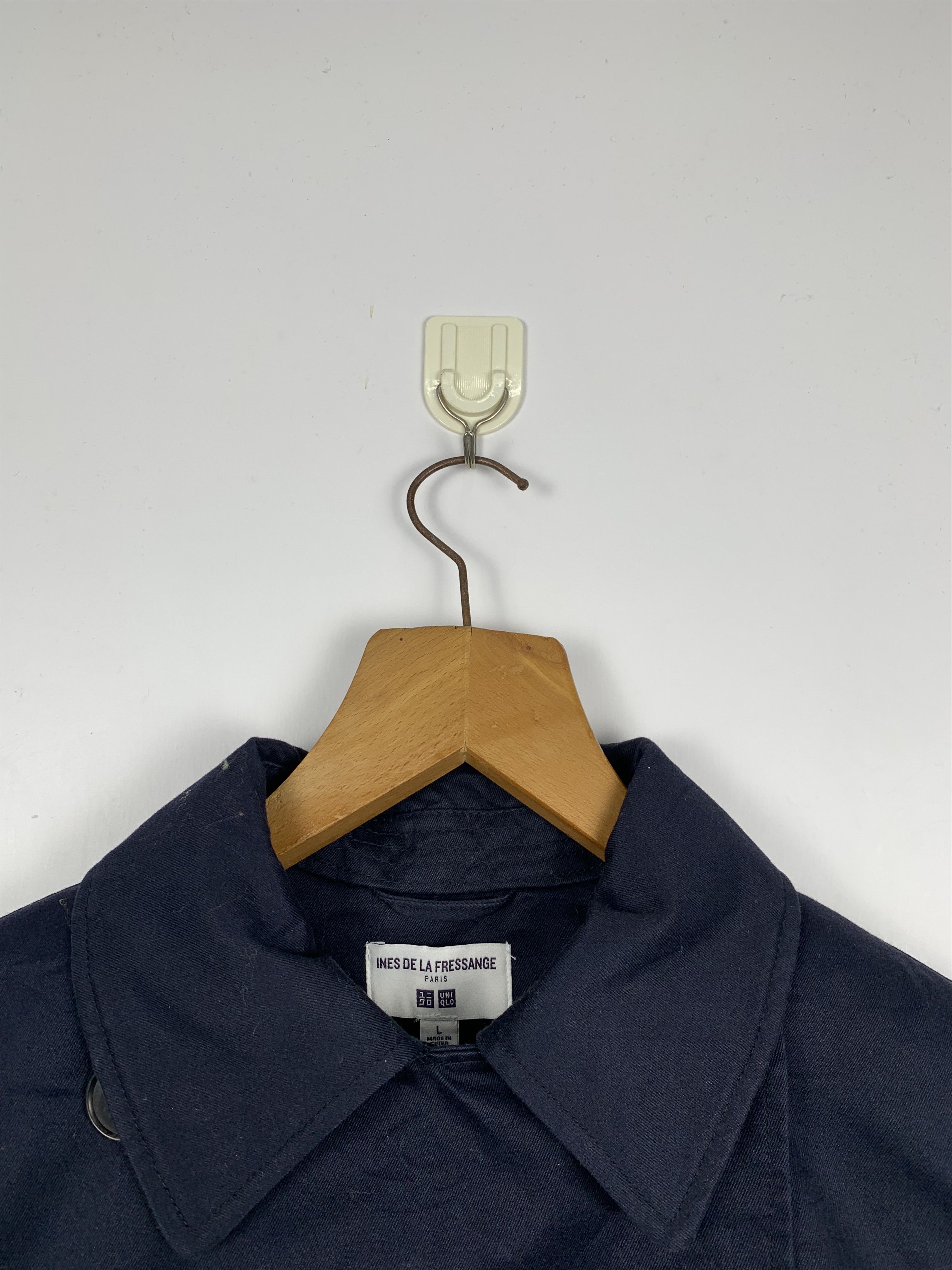 Designer Uniqlo X De La Fressange Doube Breasted Trench Jacket J1131 Size US L / EU 52-54 / 3 - 10 Thumbnail