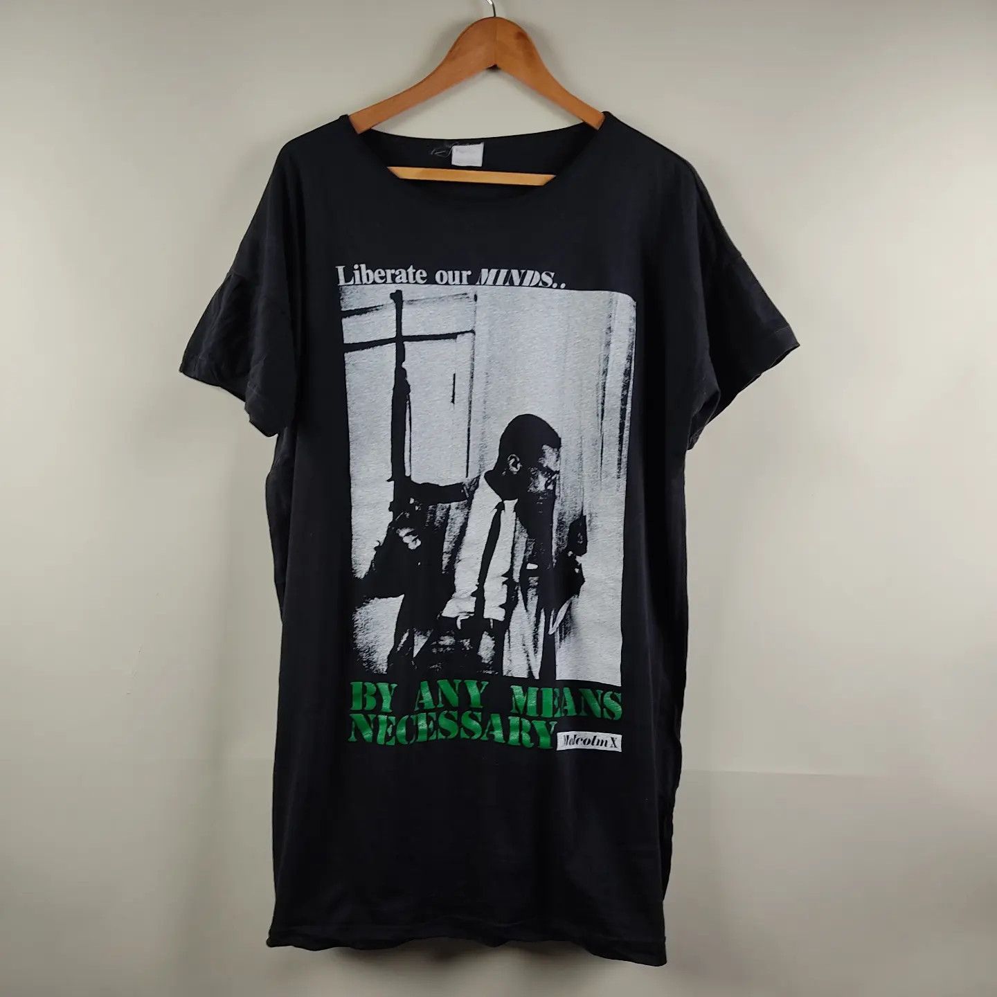 Vintage 90's Malcolm X Liberate Our minds By any means necessary Size US XXL / EU 58 / 5 - 7 Thumbnail