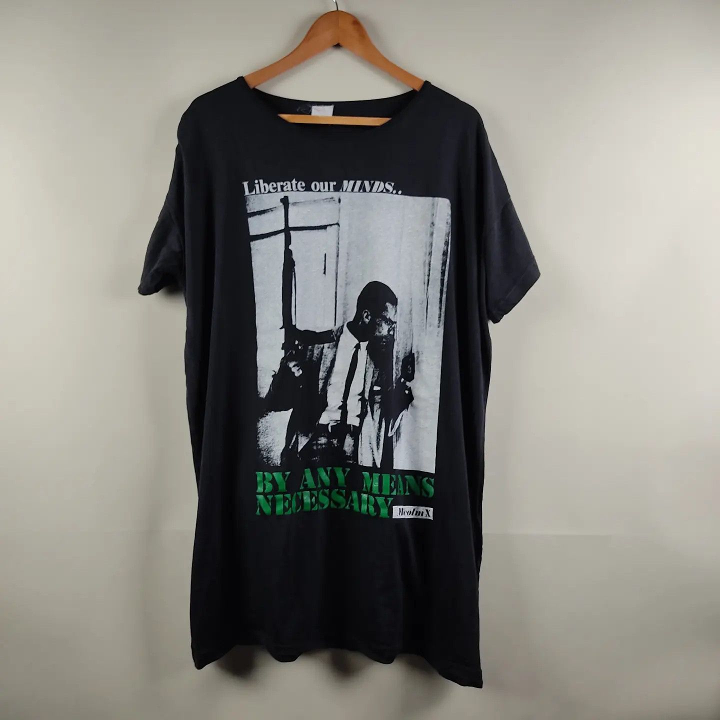 Vintage 90's Malcolm X Liberate Our minds By any means necessary Size US XXL / EU 58 / 5 - 1 Thumbnail