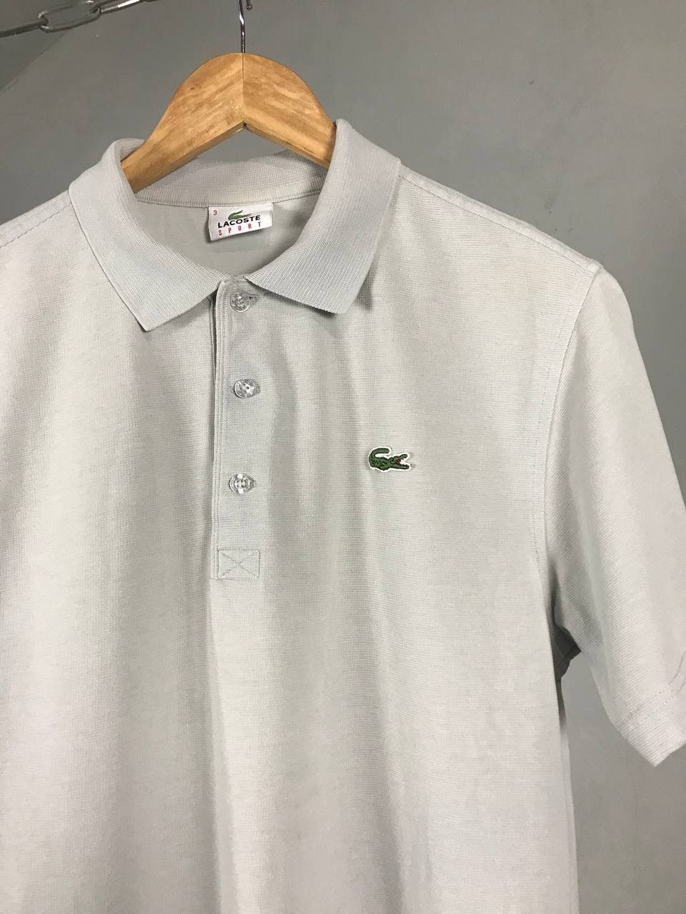 Lacoste × Vintage Lacoste vintage luxury streetwear gray polo tee Size US S / EU 44-46 / 1 - 2 Thumbnail