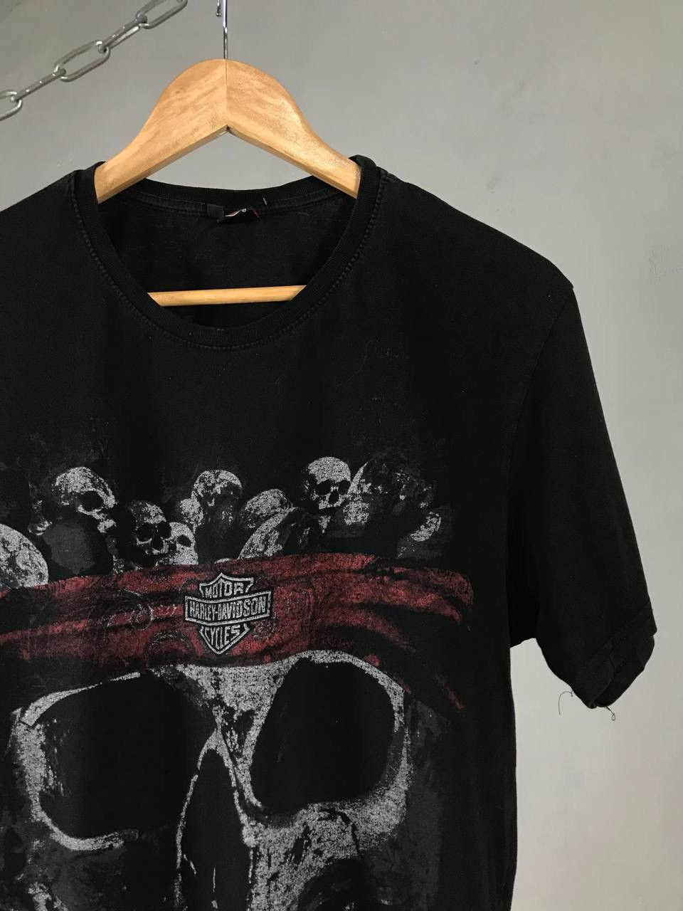 Vintage Harley Davidson vintage rock skull skeleton tee Size US M / EU 48-50 / 2 - 2 Thumbnail