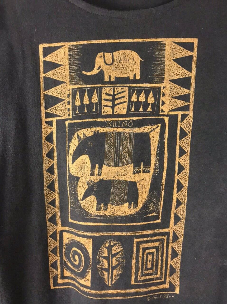 Handmade Hand made Zimbabwe art tee Size US M / EU 48-50 / 2 - 2 Thumbnail