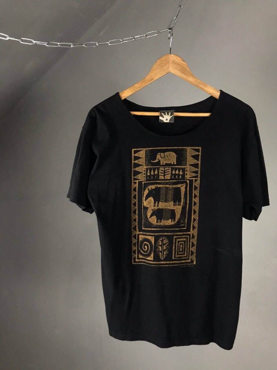 Handmade Hand made Zimbabwe art tee Size US M / EU 48-50 / 2 - 1 Thumbnail