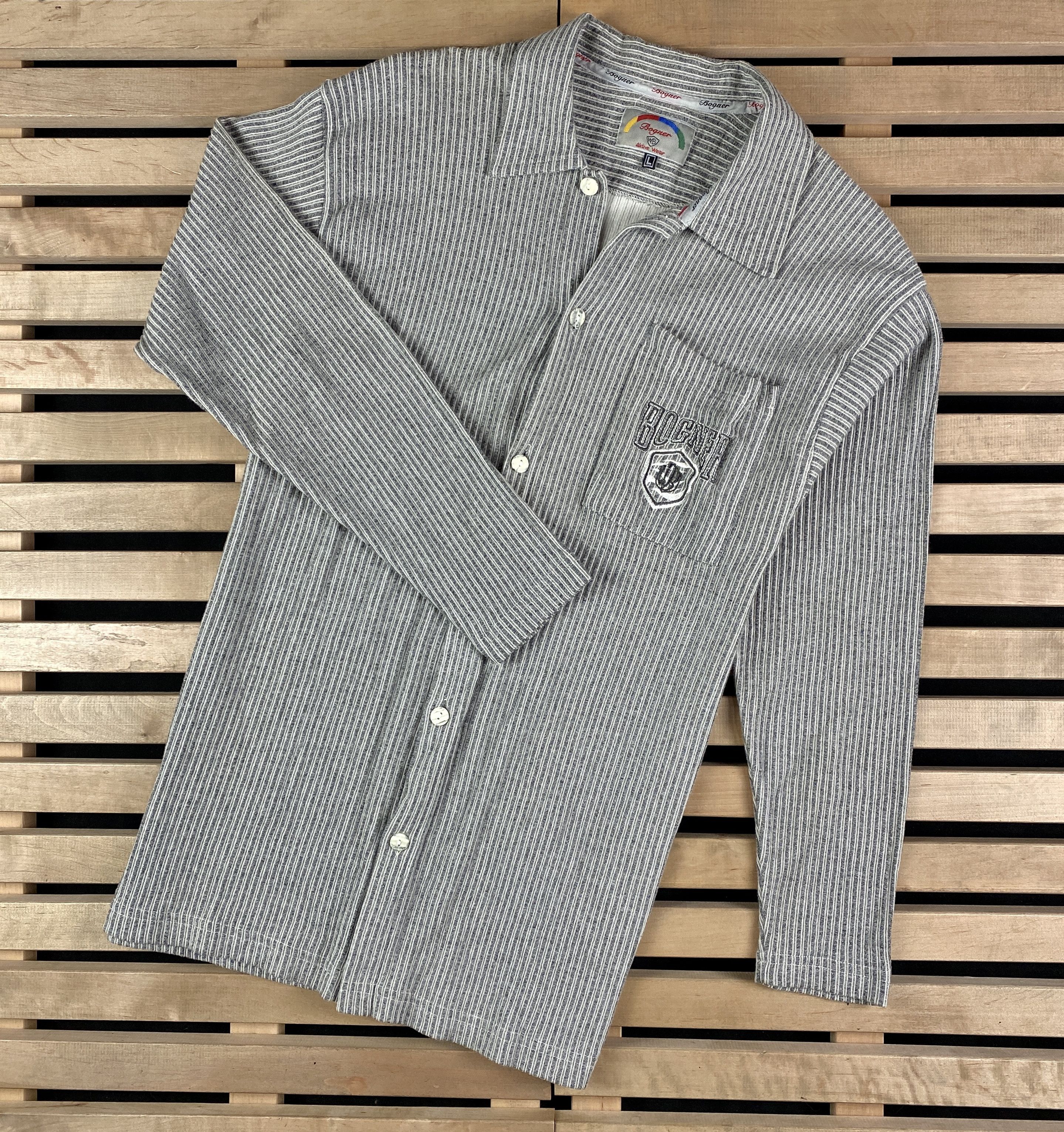 Bogner × Vintage Mens Shirt Long Sleeve Bogner Vintage Size L Size US L / EU 52-54 / 3 - 1 Thumbnail