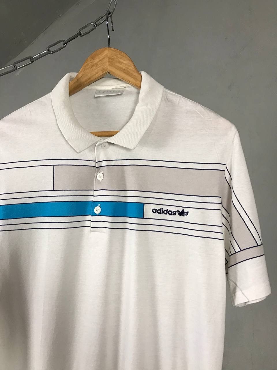 Adidas × Vintage Adidas vintage sportwear polo tee Size US L / EU 52-54 / 3 - 2 Thumbnail