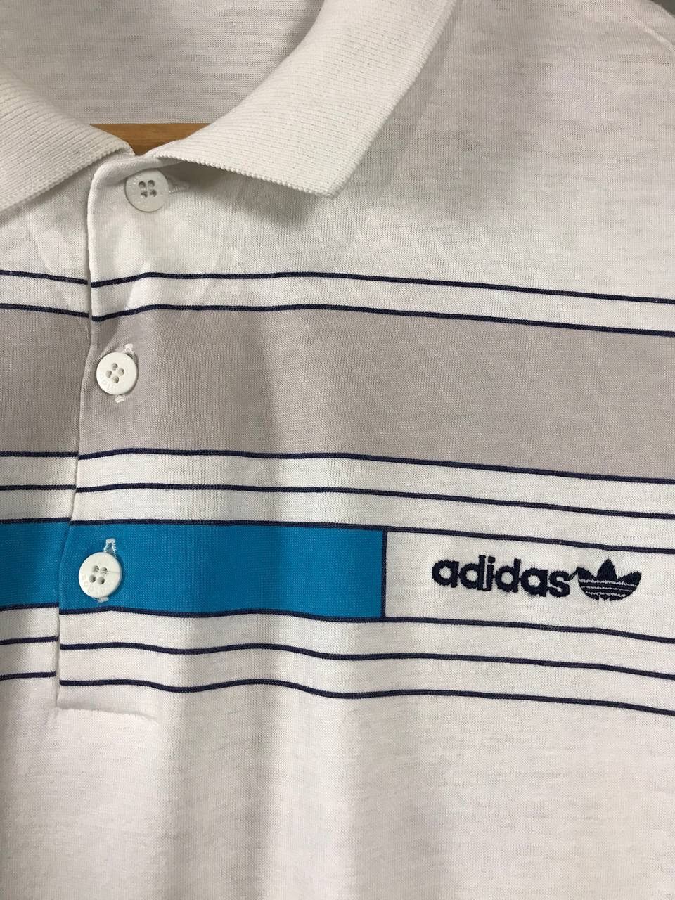 Adidas × Vintage Adidas vintage sportwear polo tee Size US L / EU 52-54 / 3 - 3 Thumbnail