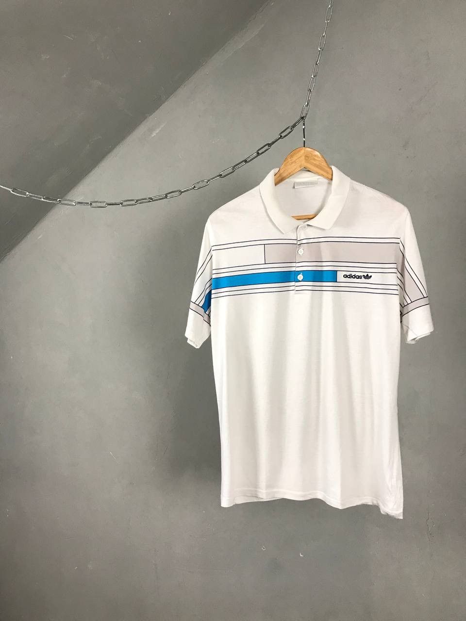 Adidas × Vintage Adidas vintage sportwear polo tee Size US L / EU 52-54 / 3 - 1 Thumbnail
