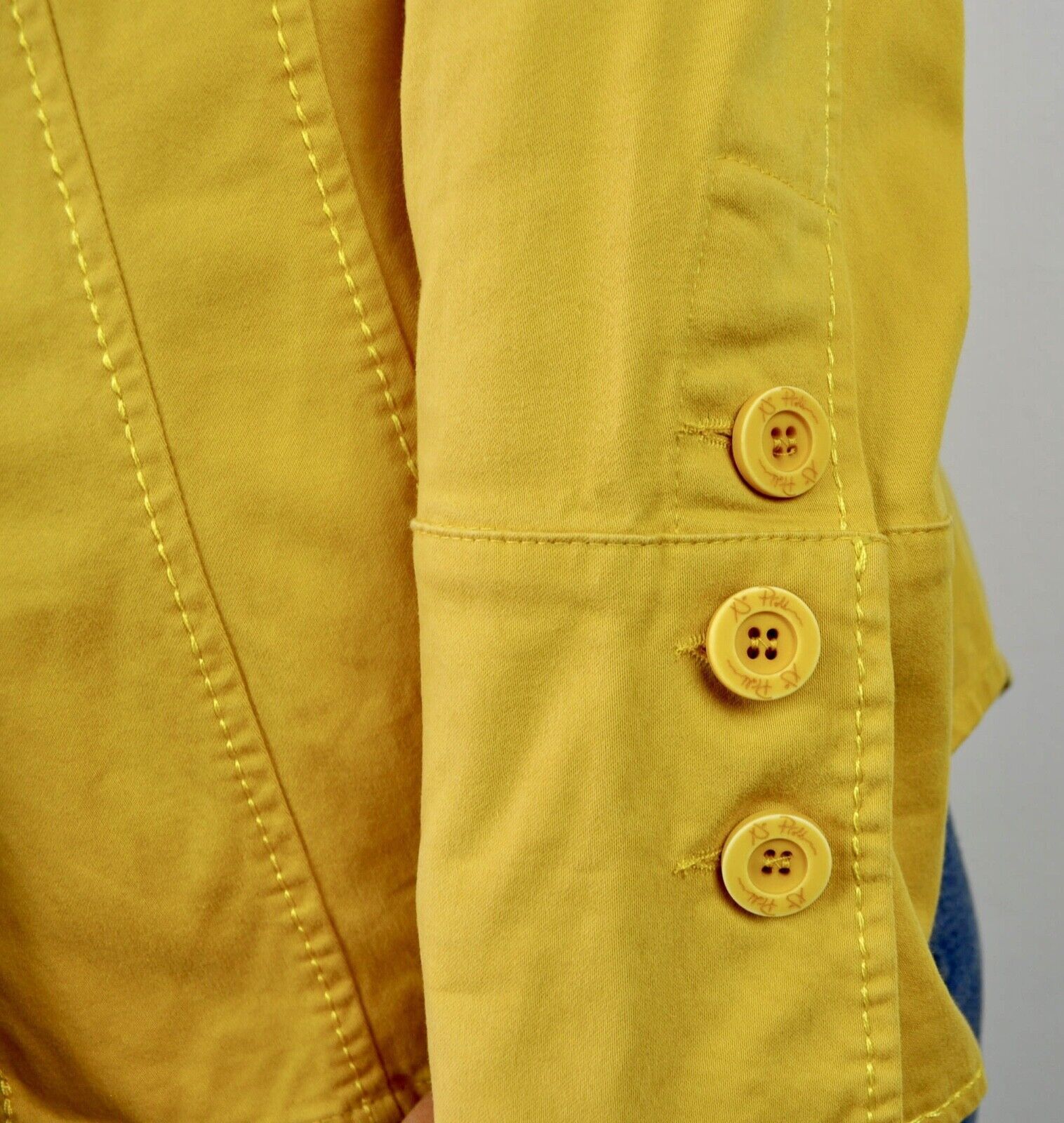 Other × Vintage NP Yellow Jacket Button Up Blazer Sport Coat Padded Shoulder Size S / US 4 / IT 40 - 8 Thumbnail