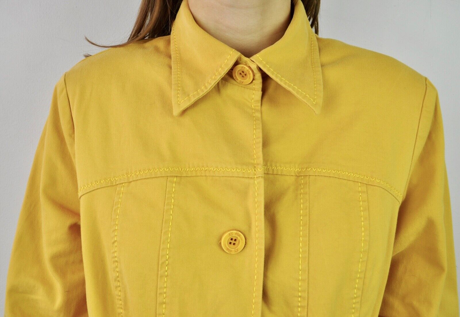 Other × Vintage NP Yellow Jacket Button Up Blazer Sport Coat Padded Shoulder Size S / US 4 / IT 40 - 7 Thumbnail