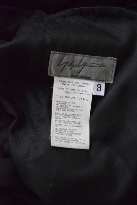 Yohji Yamamoto Pour Homme 2007ss Black Cotton Pants | Grailed