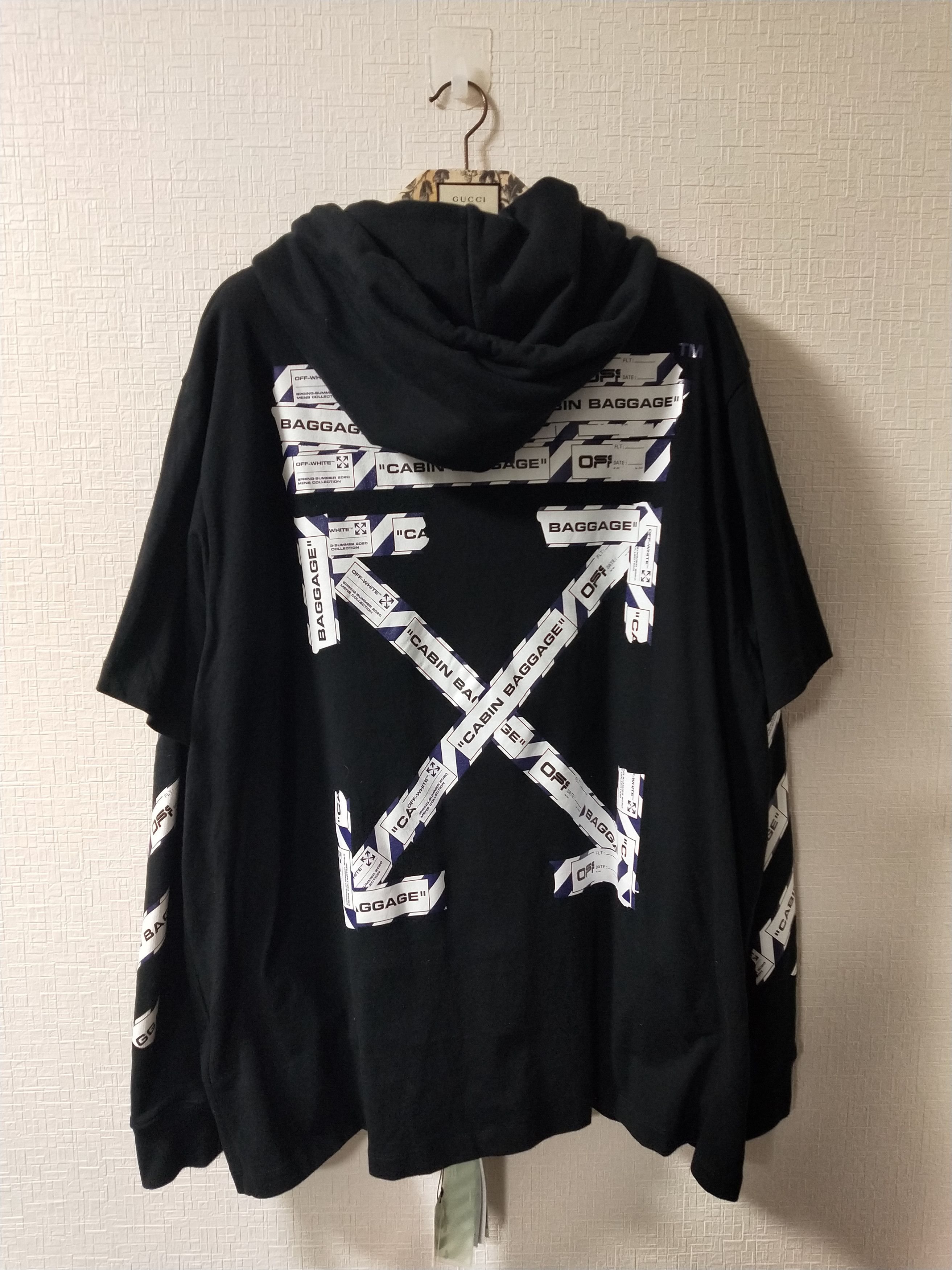 Off-White Double Sleeve Airport Tape Hoodie Size US L / EU 52-54 / 3 - 1 Thumbnail