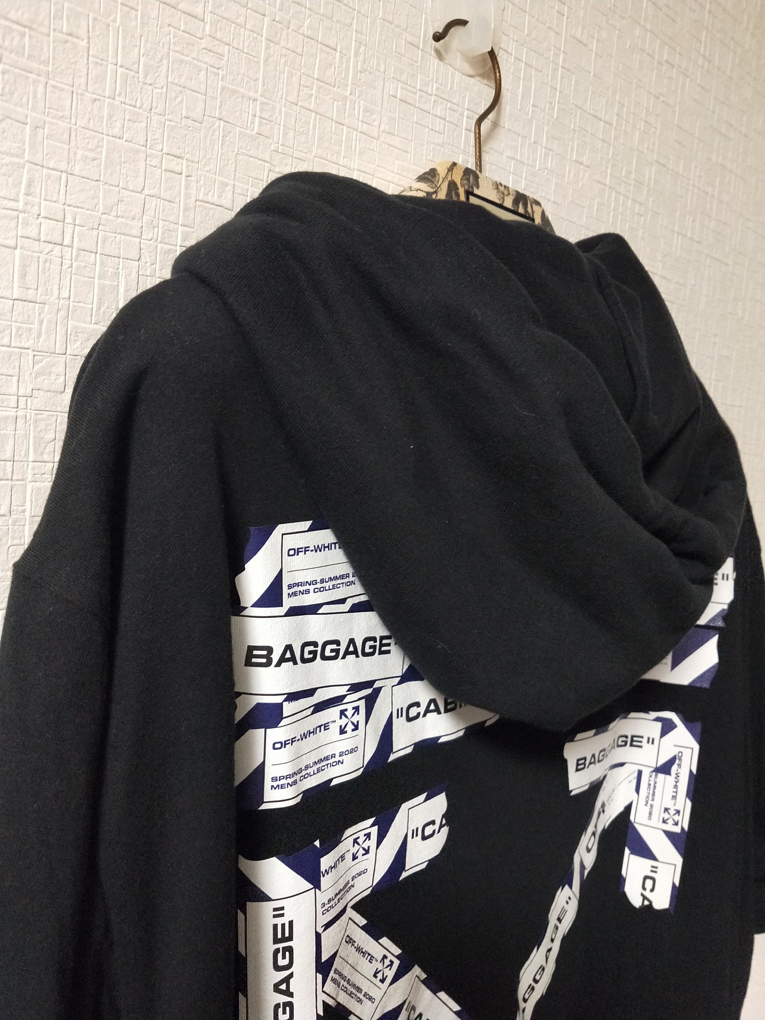Off-White Double Sleeve Airport Tape Hoodie Size US L / EU 52-54 / 3 - 3 Thumbnail