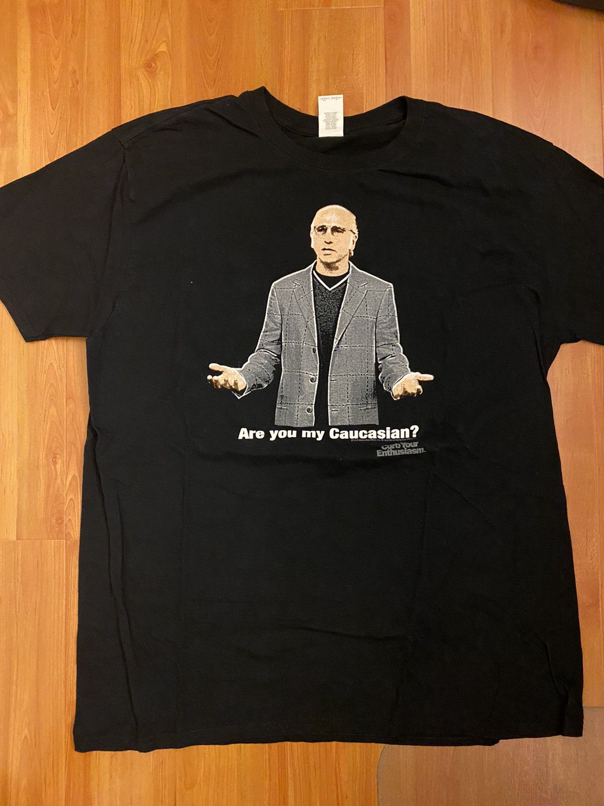 Image of Vintage Larry David Curb Tee in Black, Men's (Size XL)