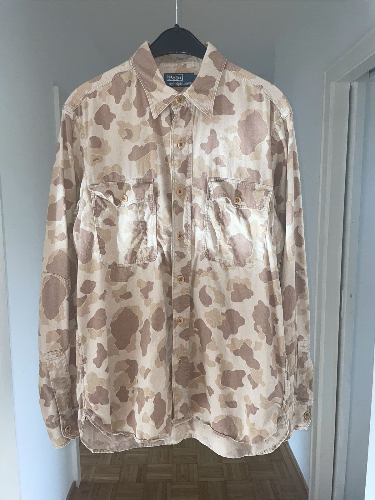 Ralph Lauren Polo Shirt Camouflage Beige
