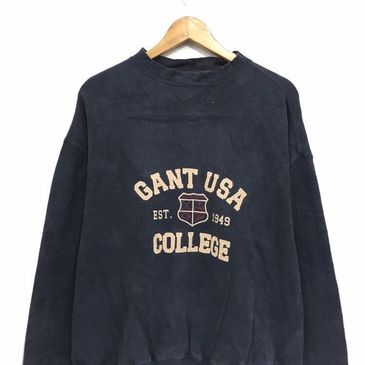 Gant USA College Crewneck Sweatshirt Embroidery Big Logo