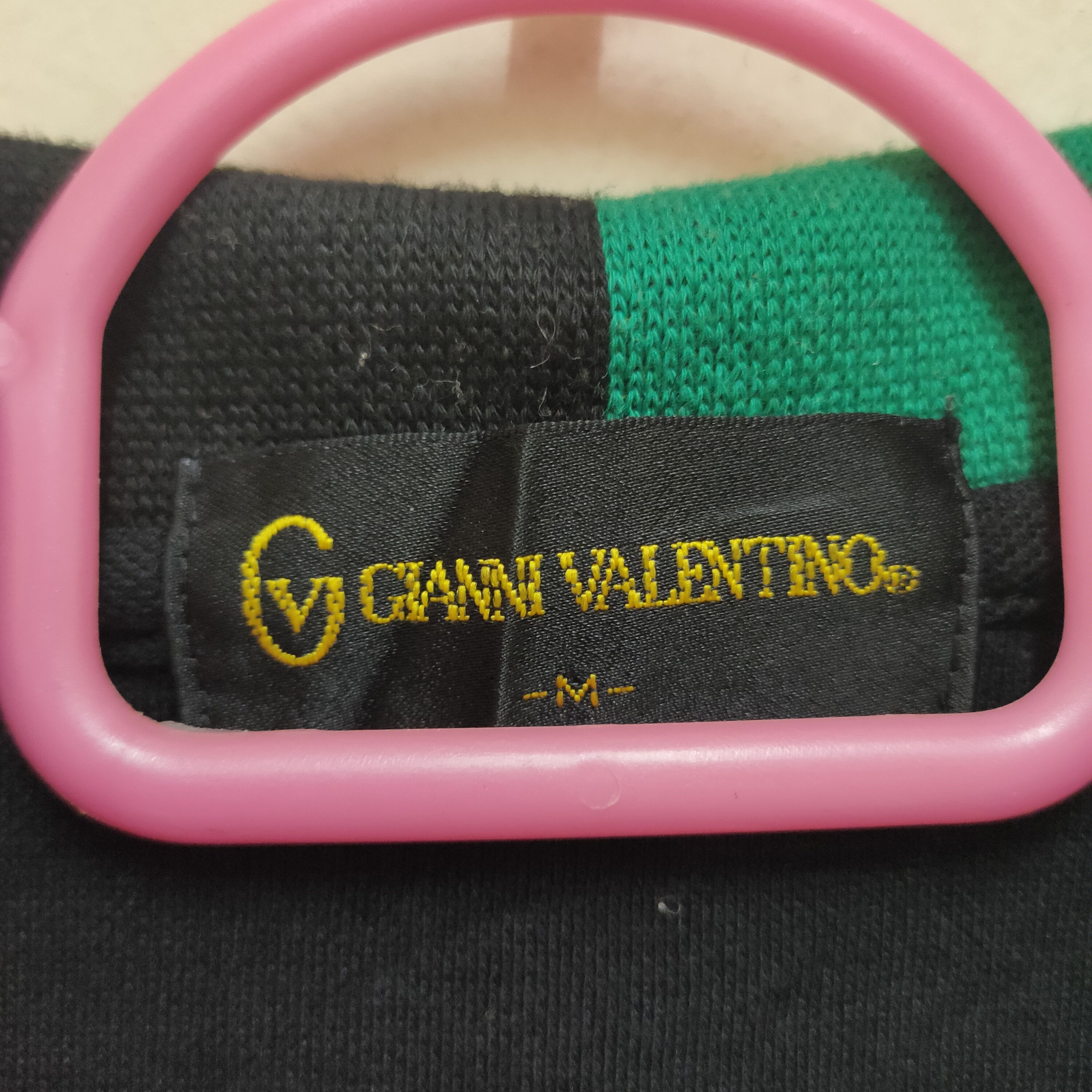 Valentino Gianni Valentino Italy Embroidered Spellout Polos Rainbow Size US M / EU 48-50 / 2 - 5 Thumbnail