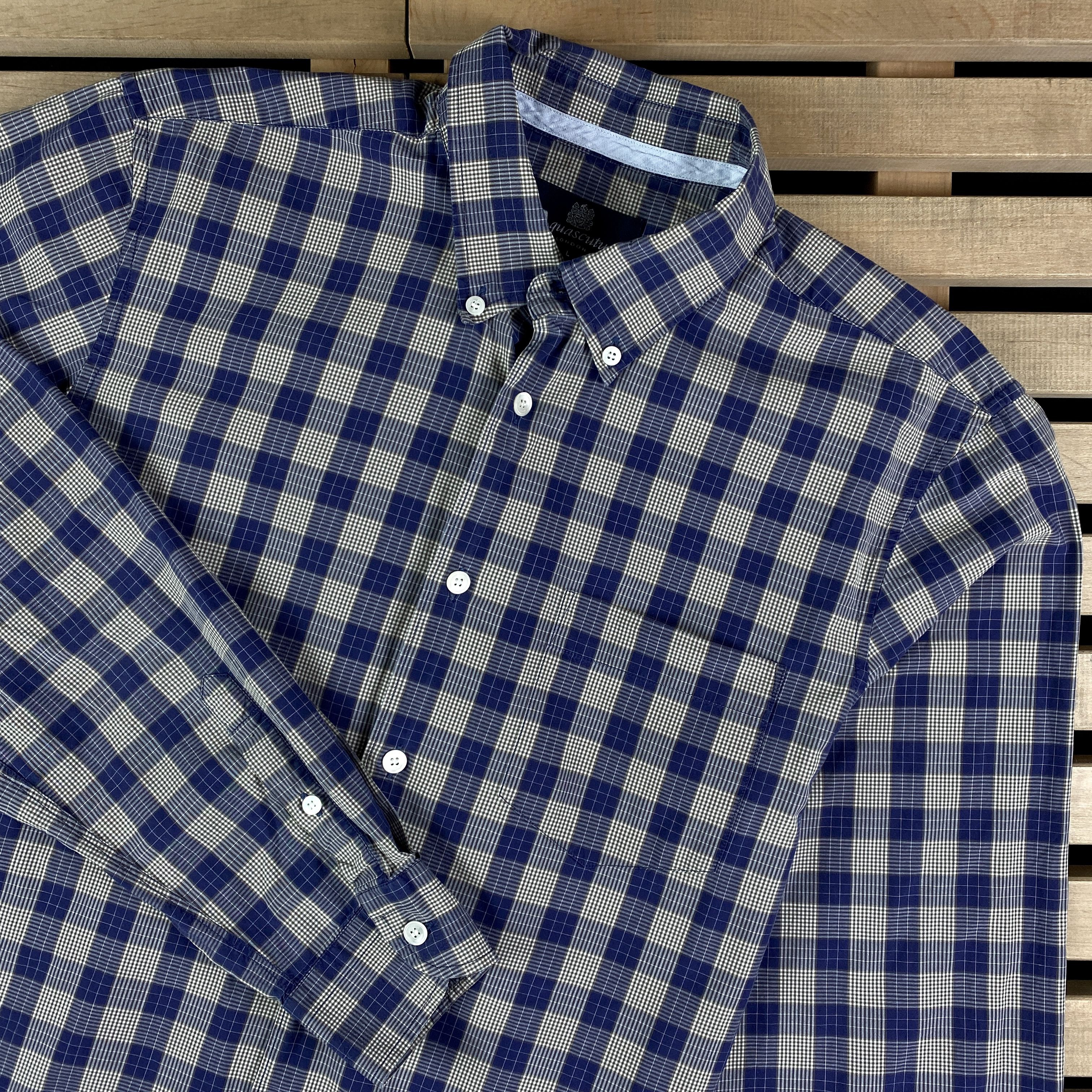 Aquascutum Mens Shirt Long Sleeve Aquascutum Size L Size US L / EU 52-54 / 3 - 2 Thumbnail