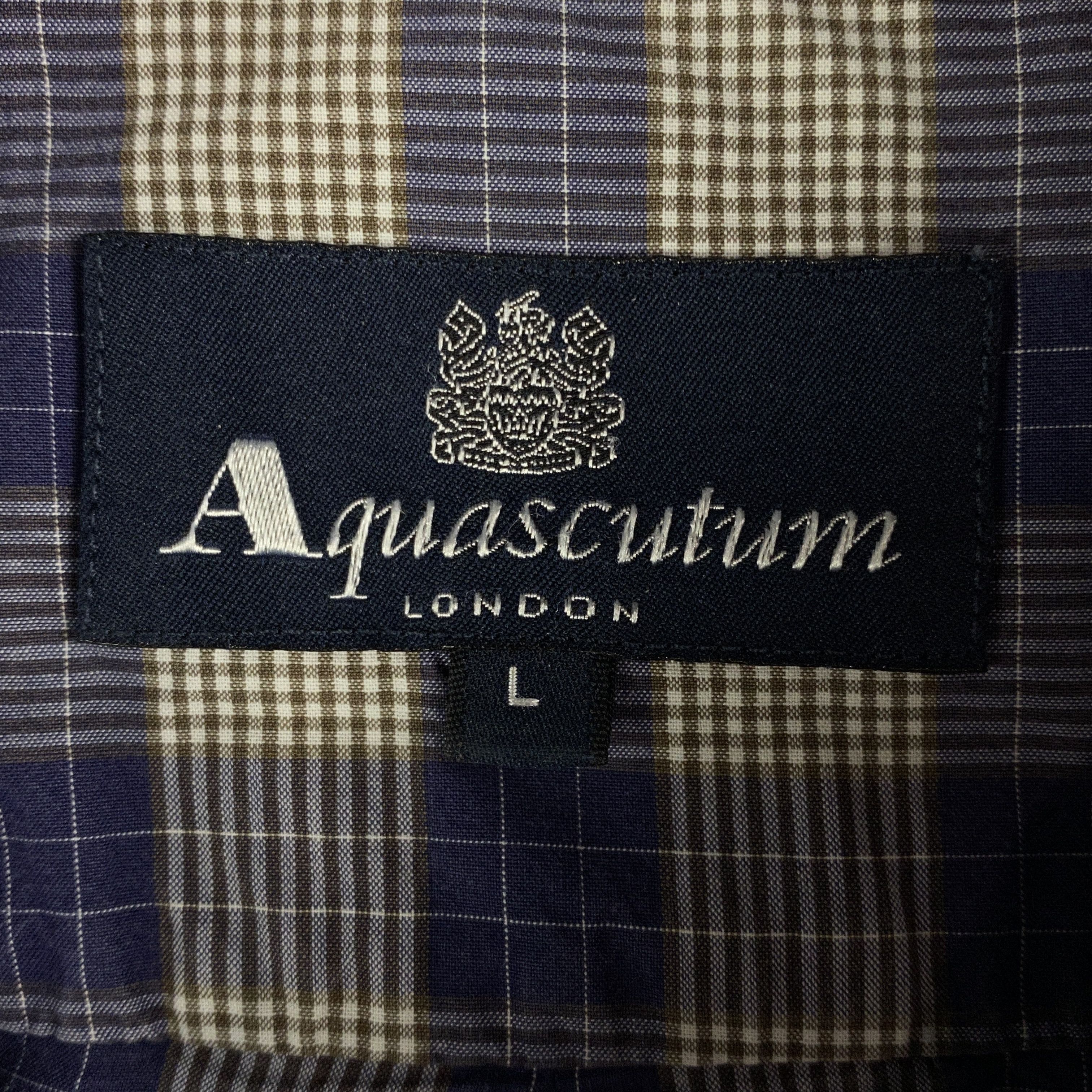 Aquascutum Mens Shirt Long Sleeve Aquascutum Size L Size US L / EU 52-54 / 3 - 4 Thumbnail