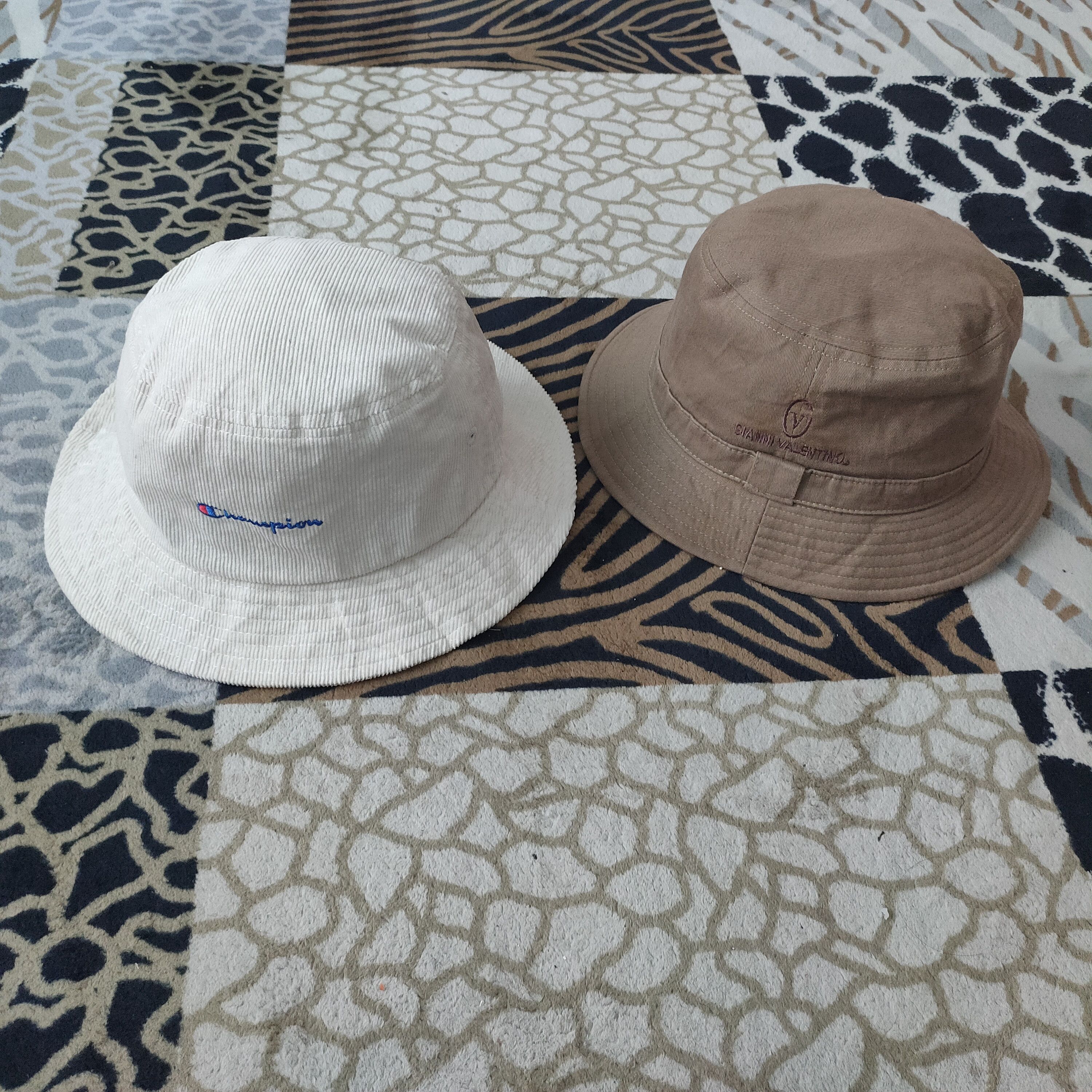 Champion Champion x Gianni Valentino Bucket Hats Embroidered Size ONE SIZE - 1 Thumbnail