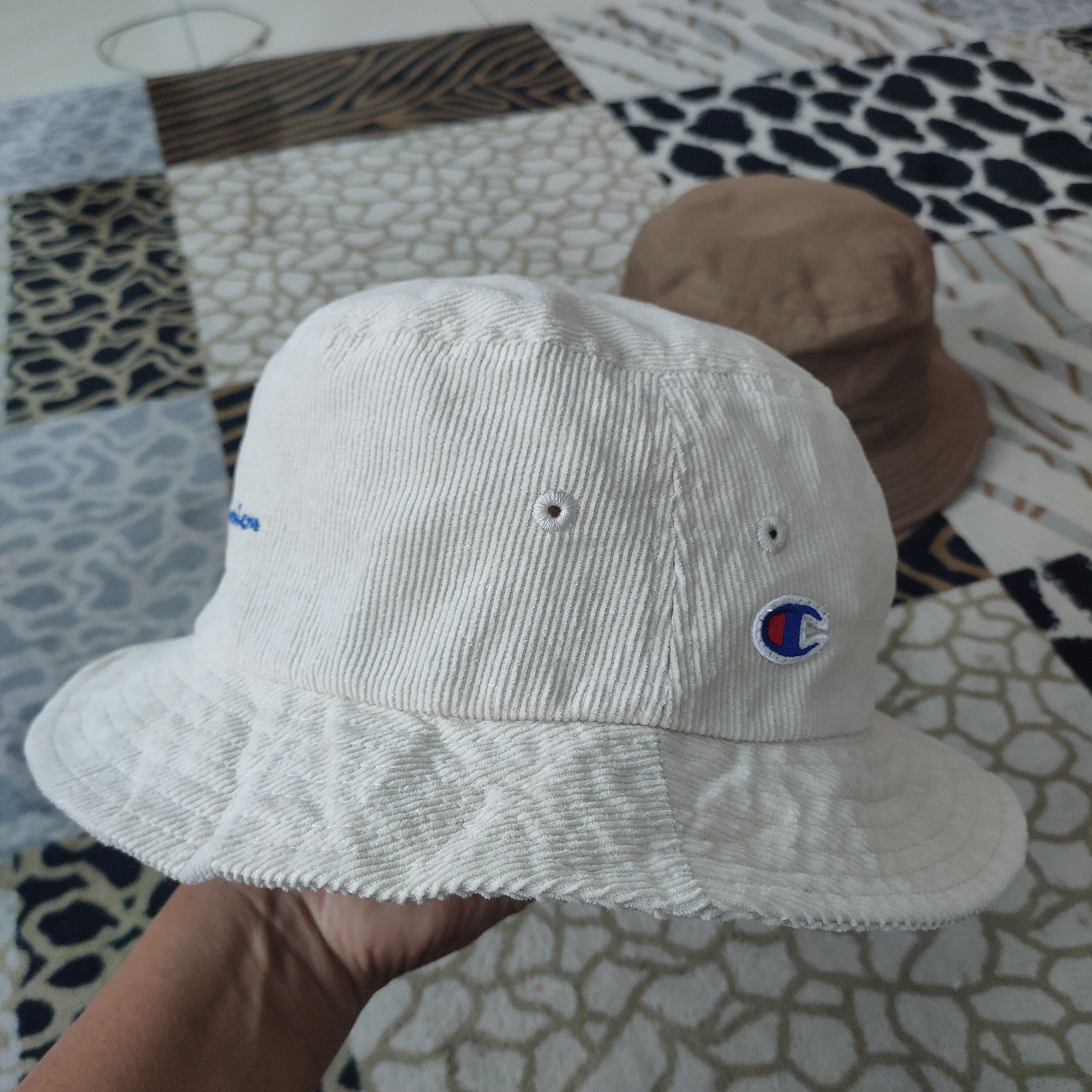 Champion Champion x Gianni Valentino Bucket Hats Embroidered Size ONE SIZE - 3 Thumbnail