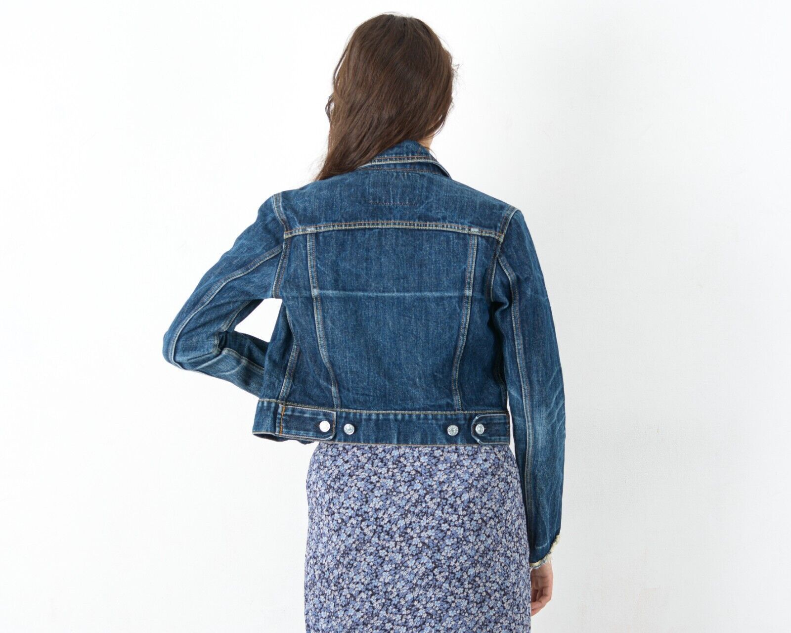 Evisu × Japanese Brand Women Denim Jeans Jacket Blazer Cropped Japanese Japan 90's Size S / US 4 / IT 40 - 4 Thumbnail