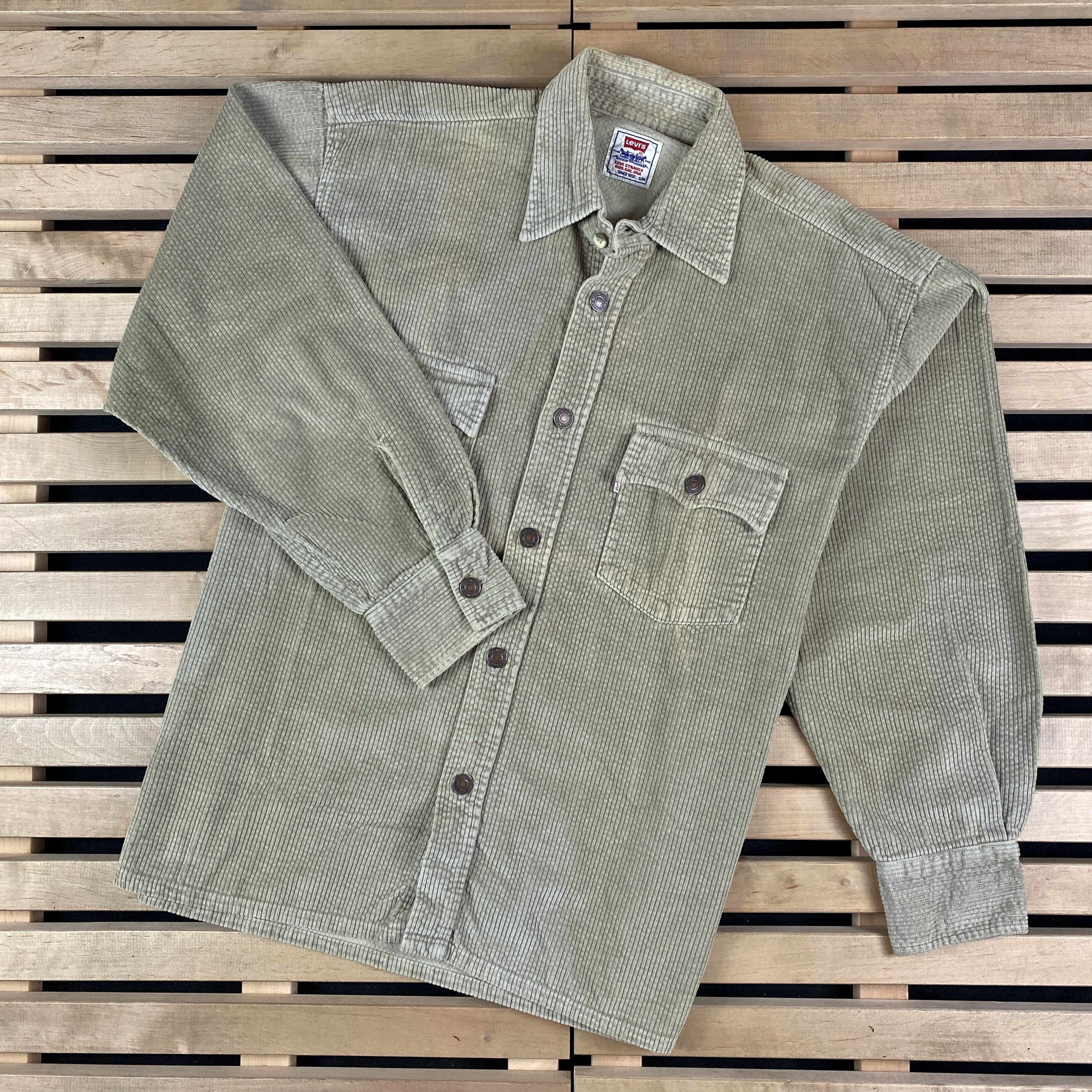 Levi's × Levi's Vintage Clothing × Vintage Mens Shirt Long Sleeve Levis Vintage Size S/M Size US S / EU 44-46 / 1 - 1 Thumbnail
