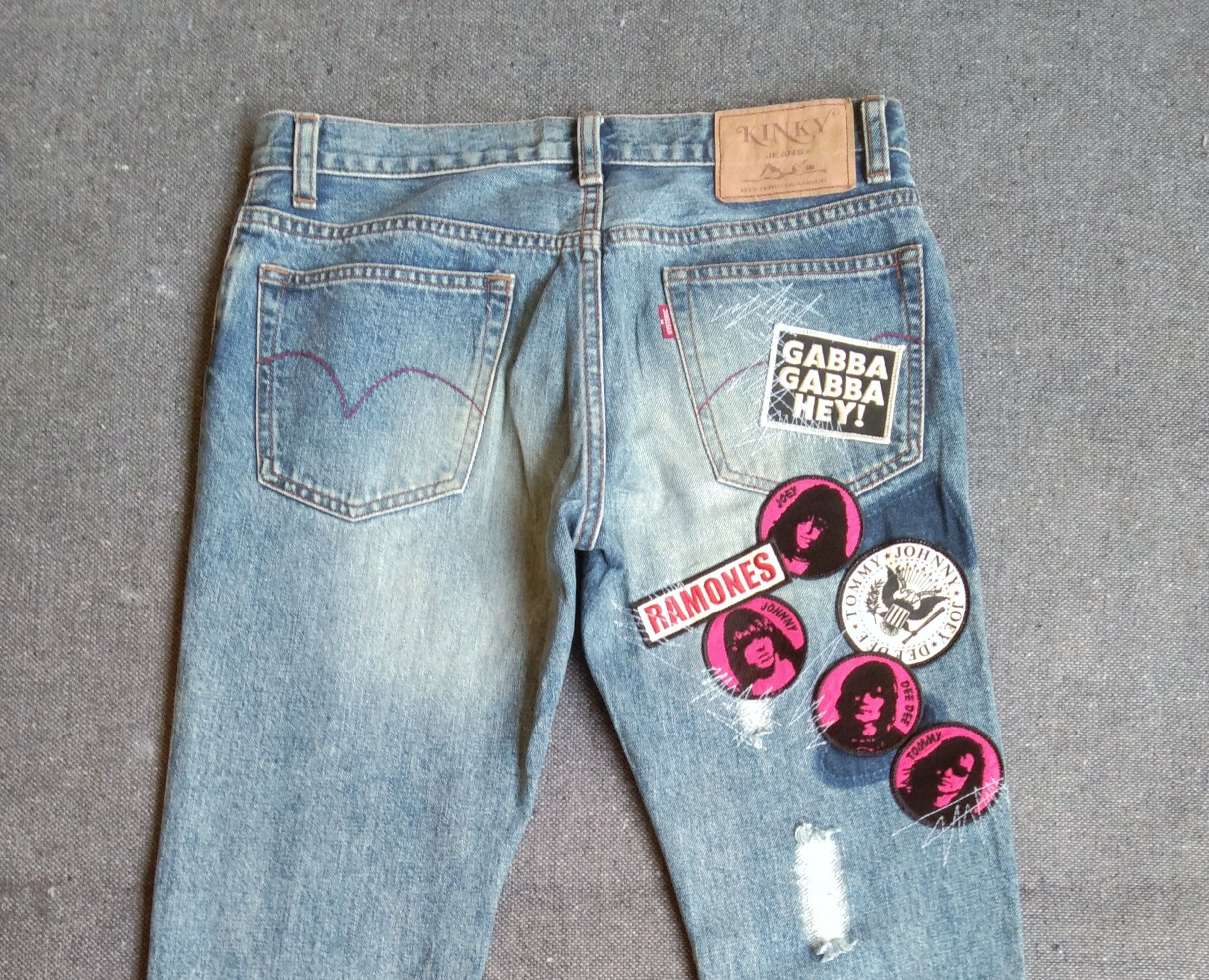 Hysteric Glamour Vintage Hysteric Glamour Jeans Kinky x Ramones 28x28 Size US 28 / EU 44 - 3 Thumbnail
