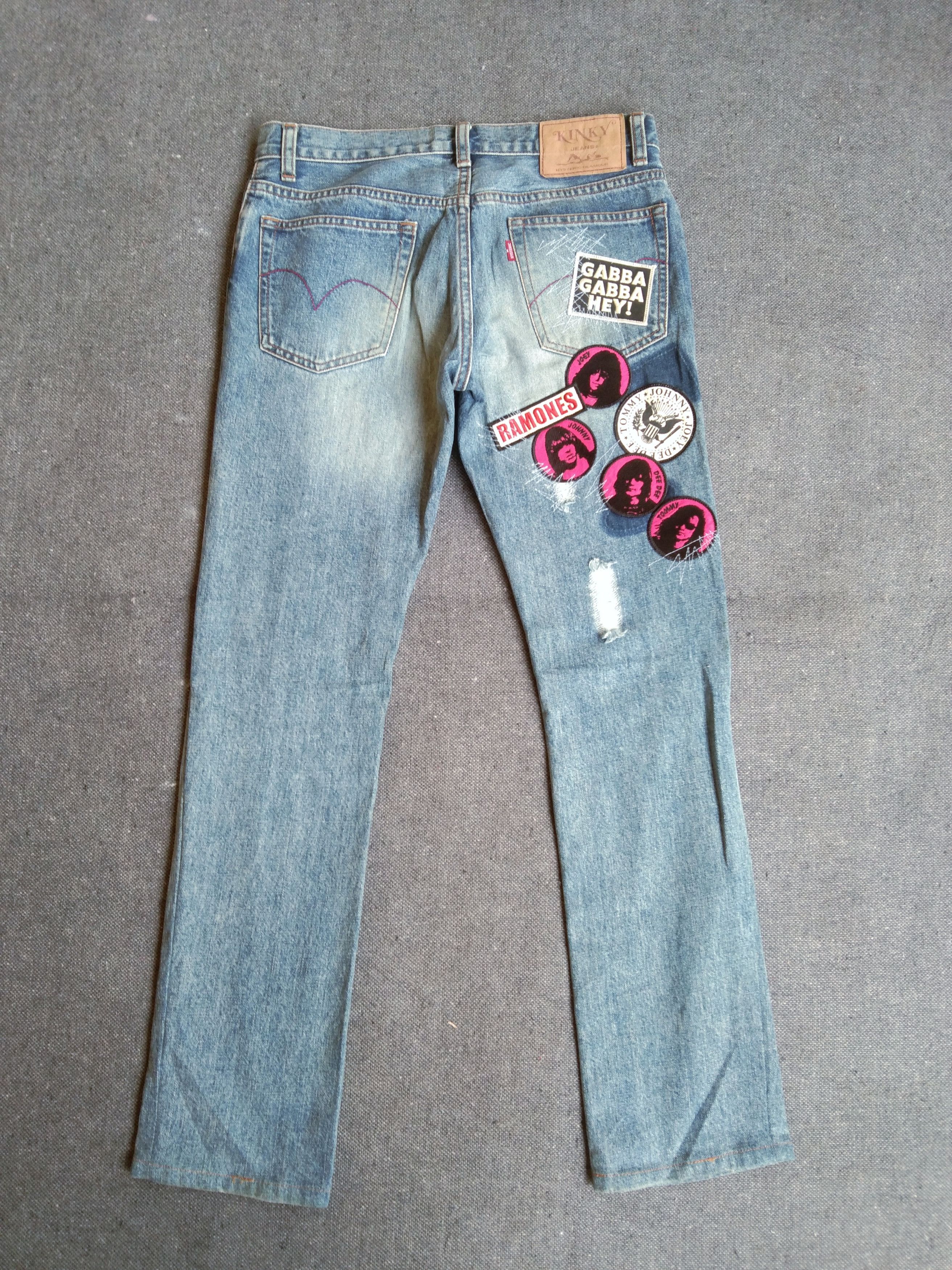 Hysteric Glamour Vintage Hysteric Glamour Jeans Kinky x Ramones 28x28 Size US 28 / EU 44 - 2 Thumbnail