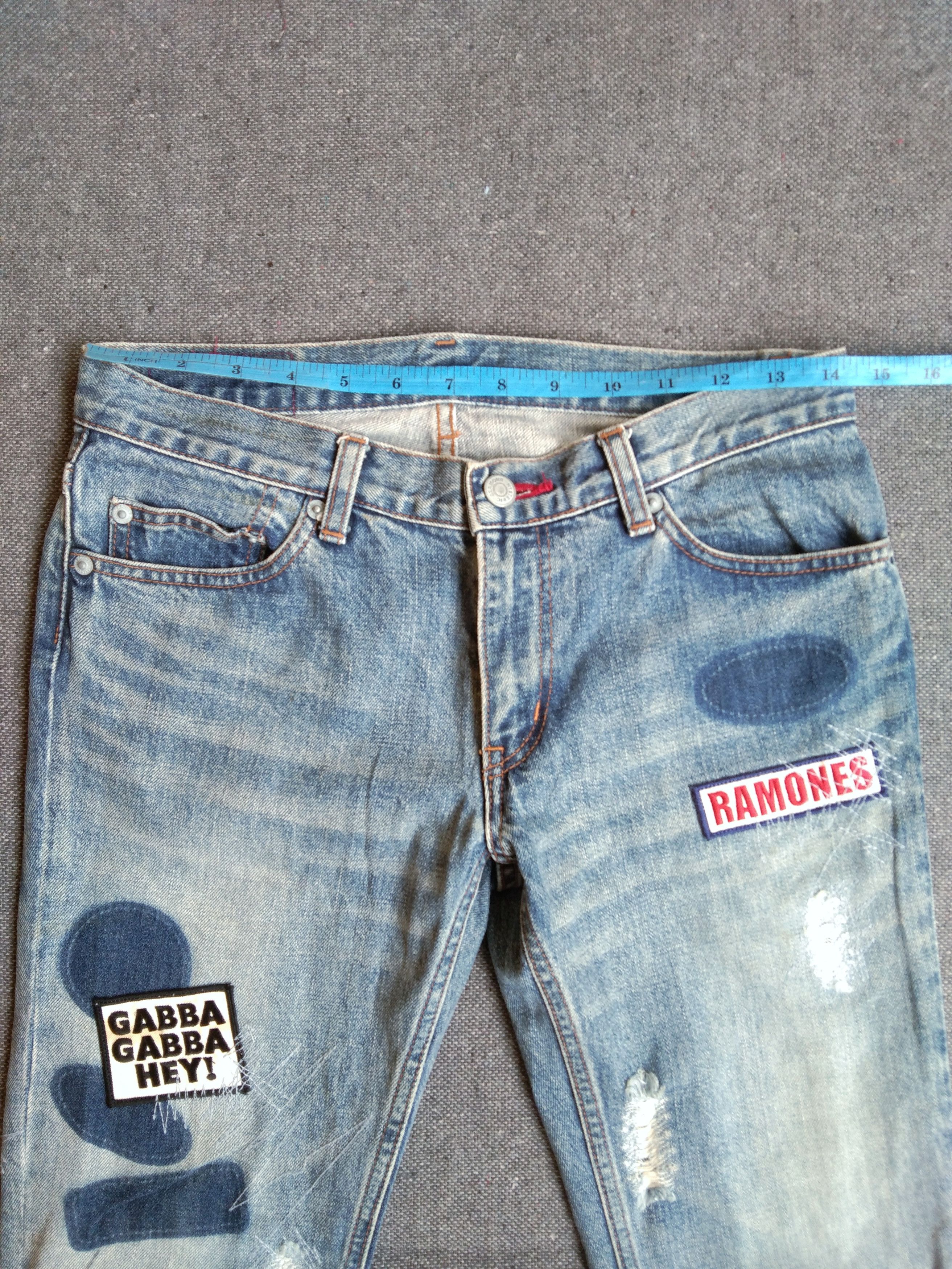 Hysteric Glamour Vintage Hysteric Glamour Jeans Kinky x Ramones 28x28 Size US 28 / EU 44 - 7 Thumbnail