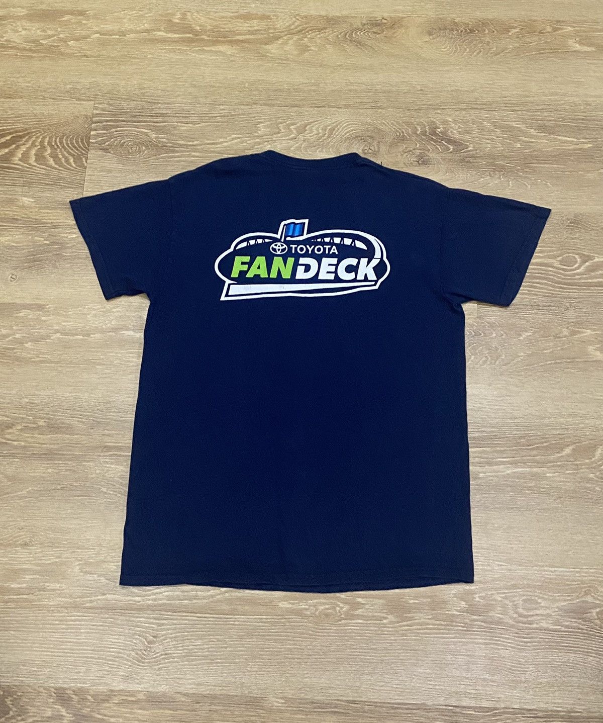 Vintage Automotive racing toyota fan deck Big logo tee shirt Size US M / EU 48-50 / 2 - 1 Thumbnail