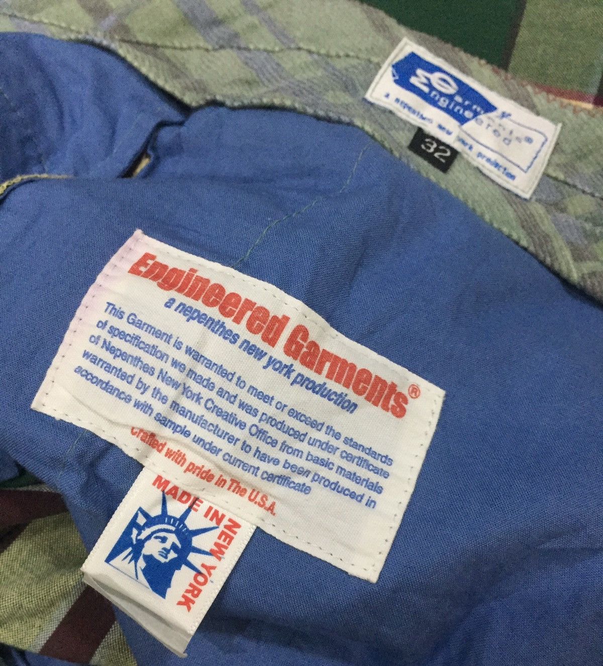 Engineered Garments Vintage Engineered Garment Nepenthes Novacheck Pant Size US 31 - 13 Thumbnail
