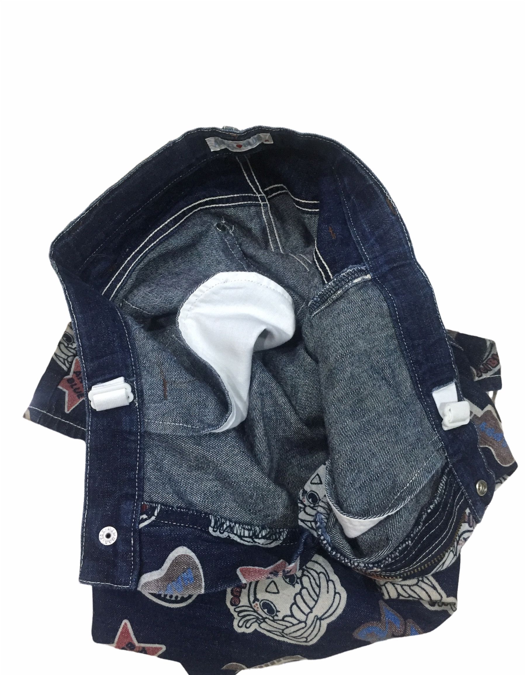 Japanese Brand Vintage Japan art pop Angel Blue jean Pant like Hysterics Size US 26 / EU 42 - 5 Thumbnail